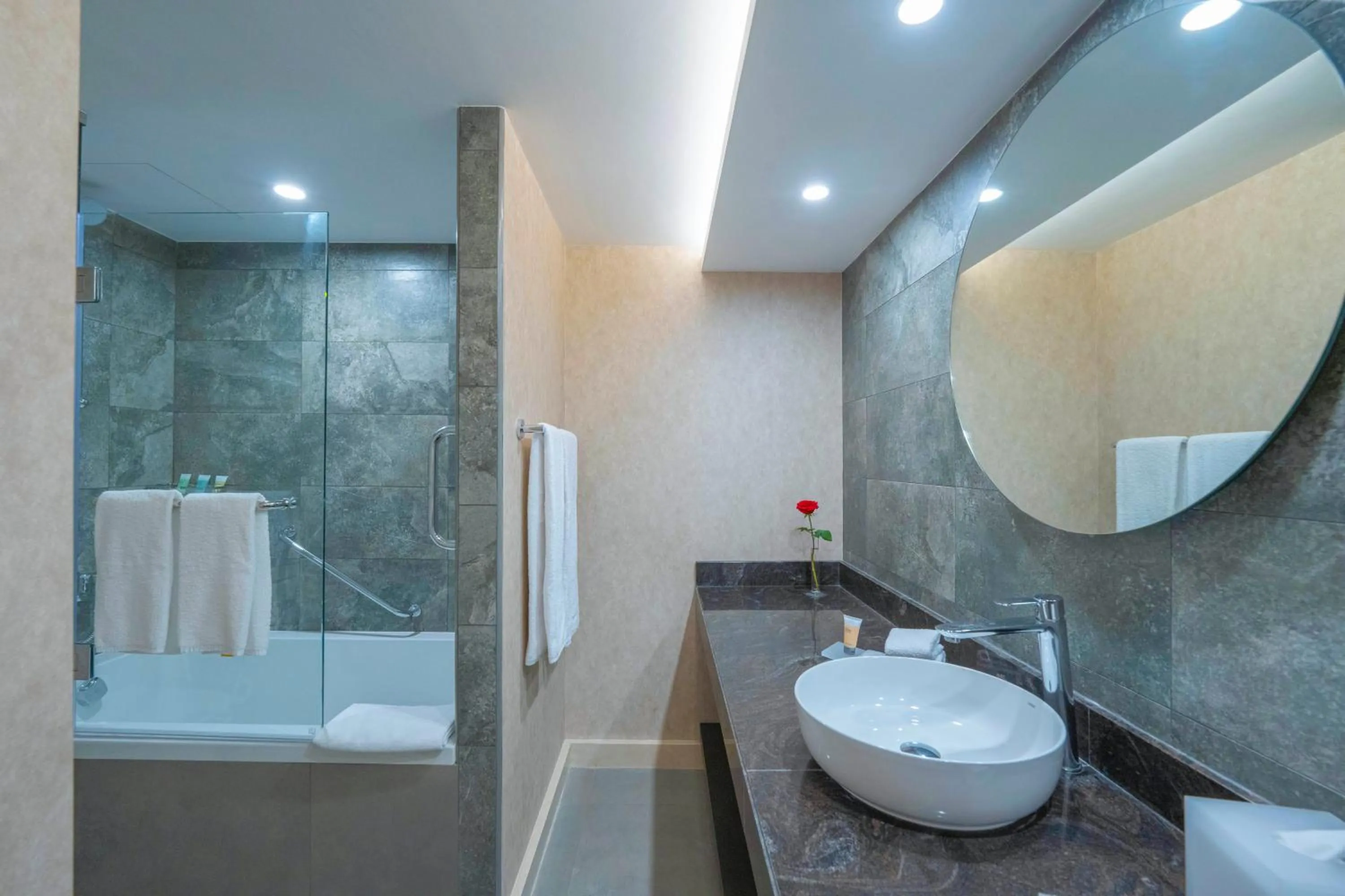Shower in Hyatt Regency Galleria Residence Dubai