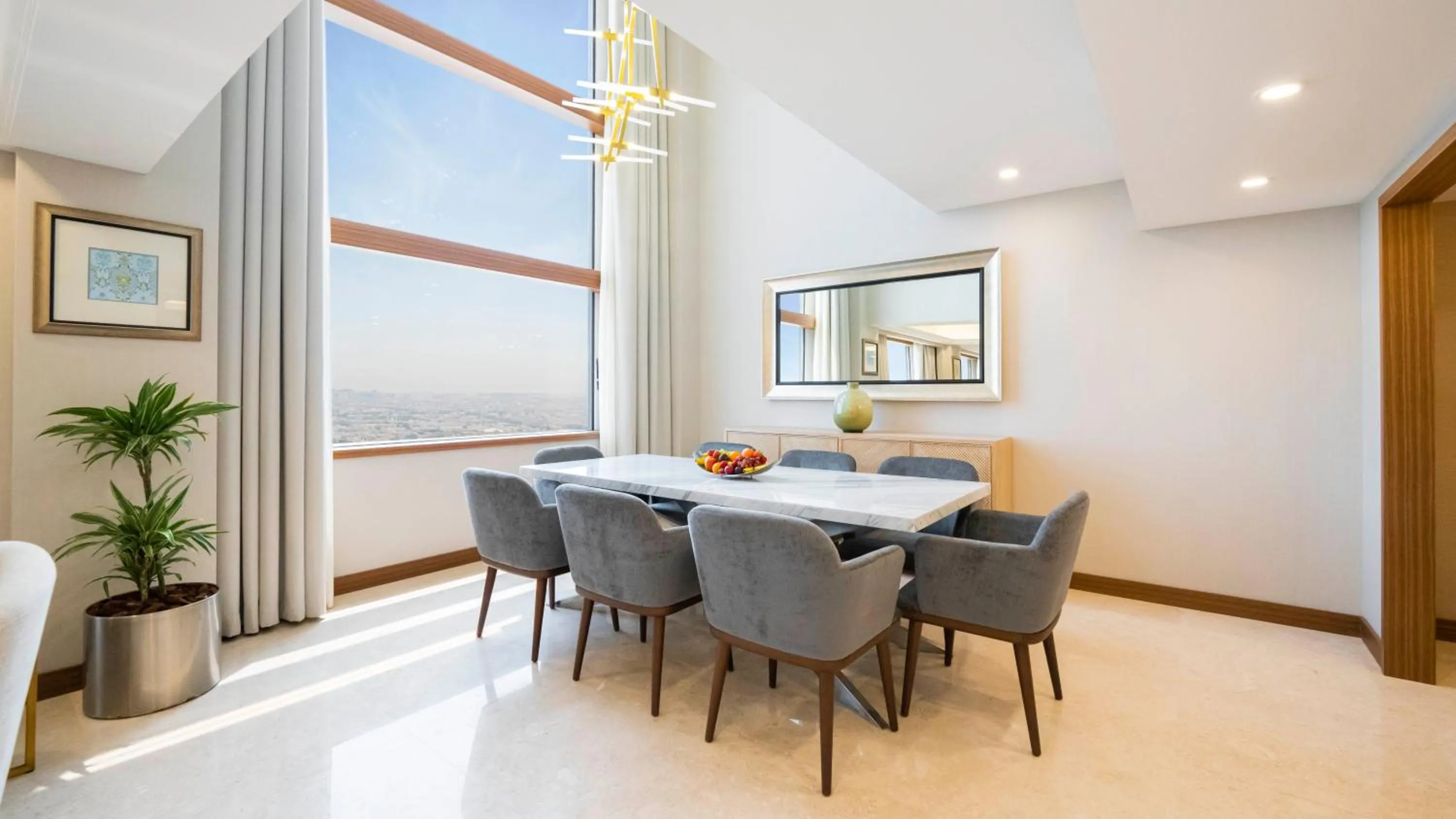 Seating area in Hyatt Regency Galleria Residence Dubai