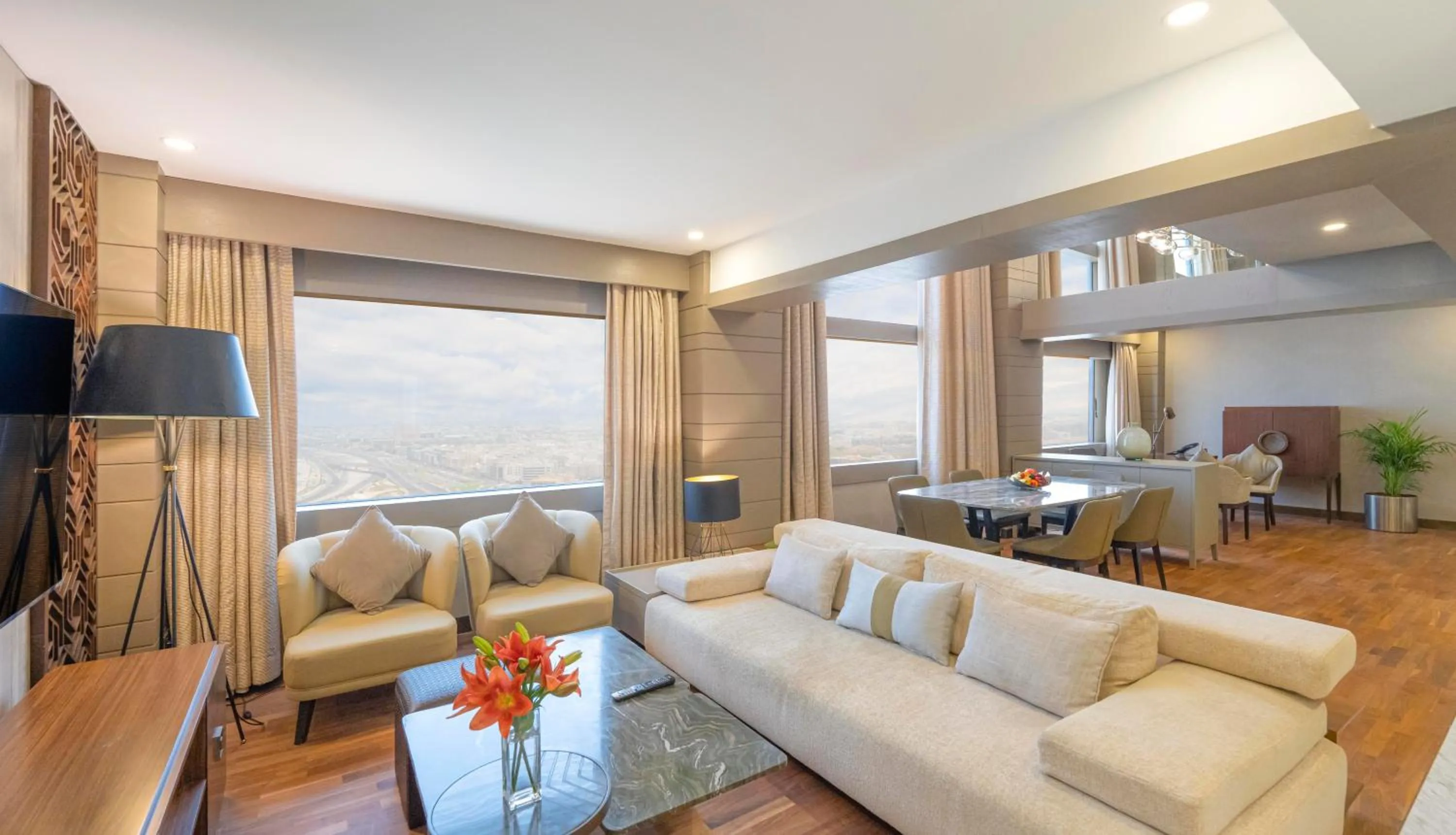 Living room in Hyatt Regency Galleria Residence Dubai