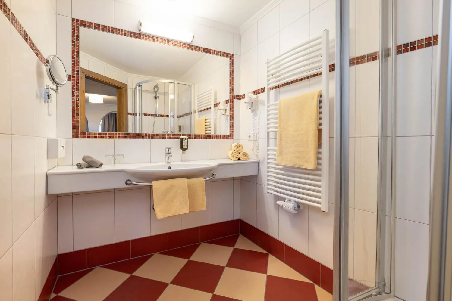 Shower in Hotel Zehnerkar & Hotel Obertauern