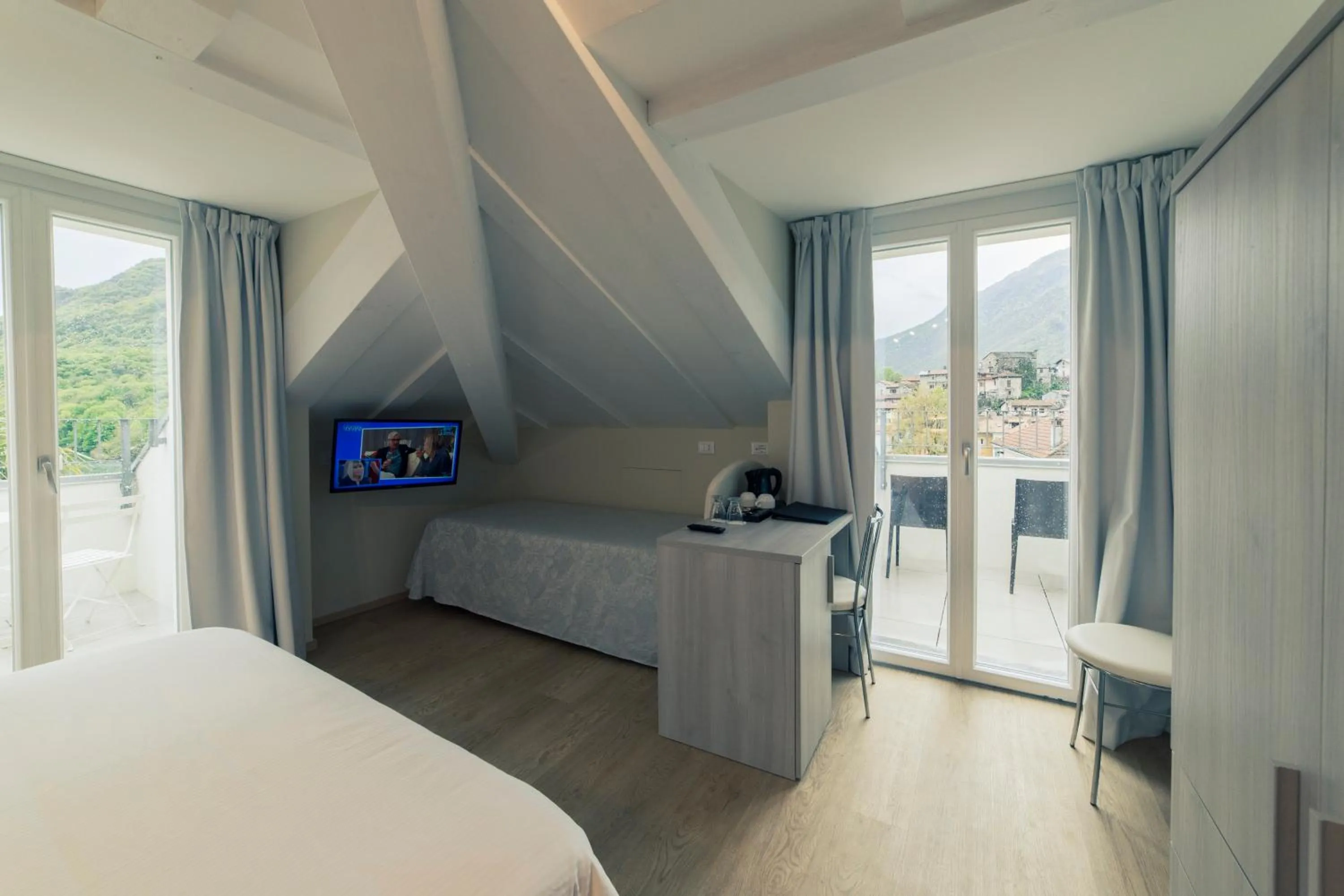 Bed in Hotel Due Palme