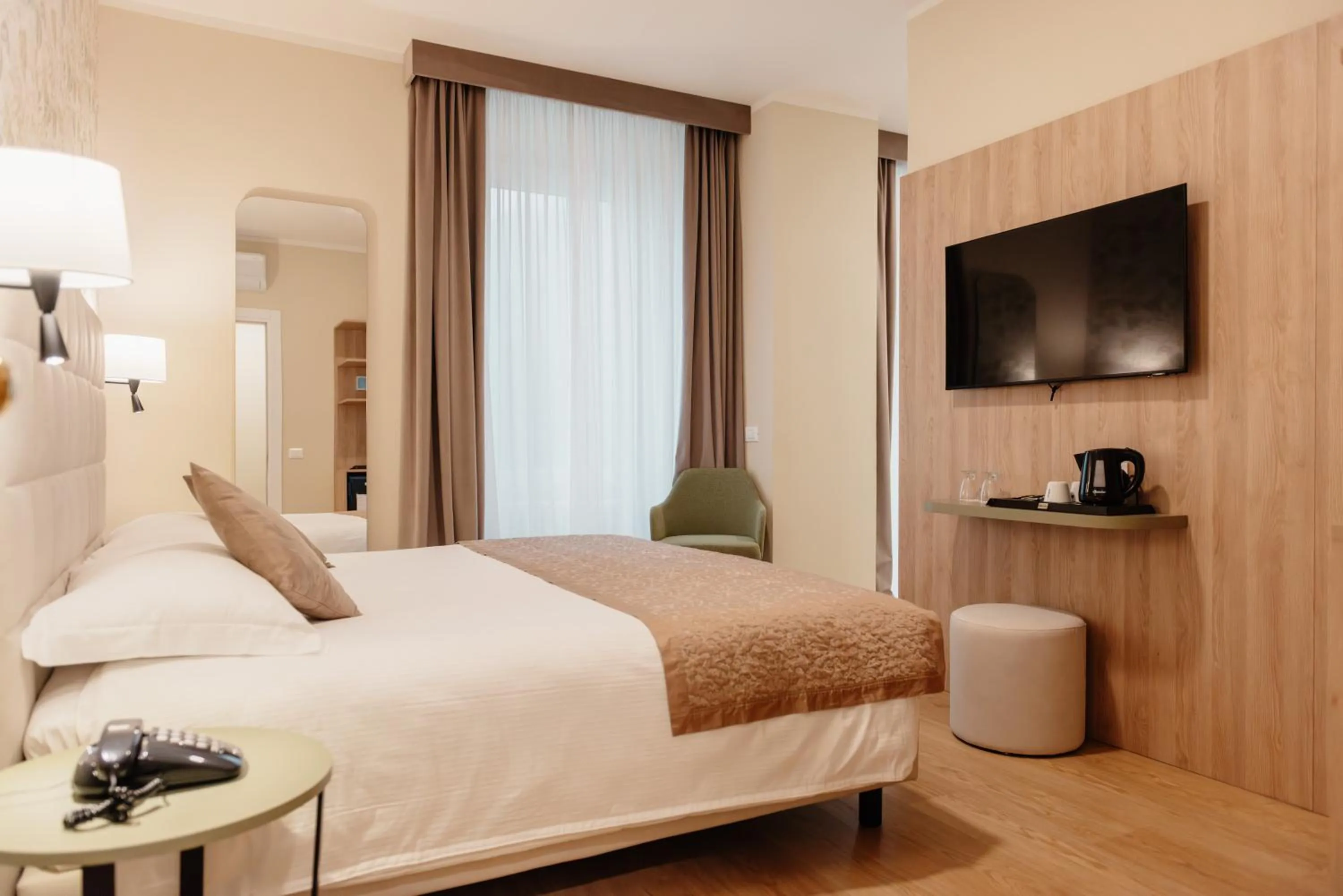 Bed in Hotel Due Palme