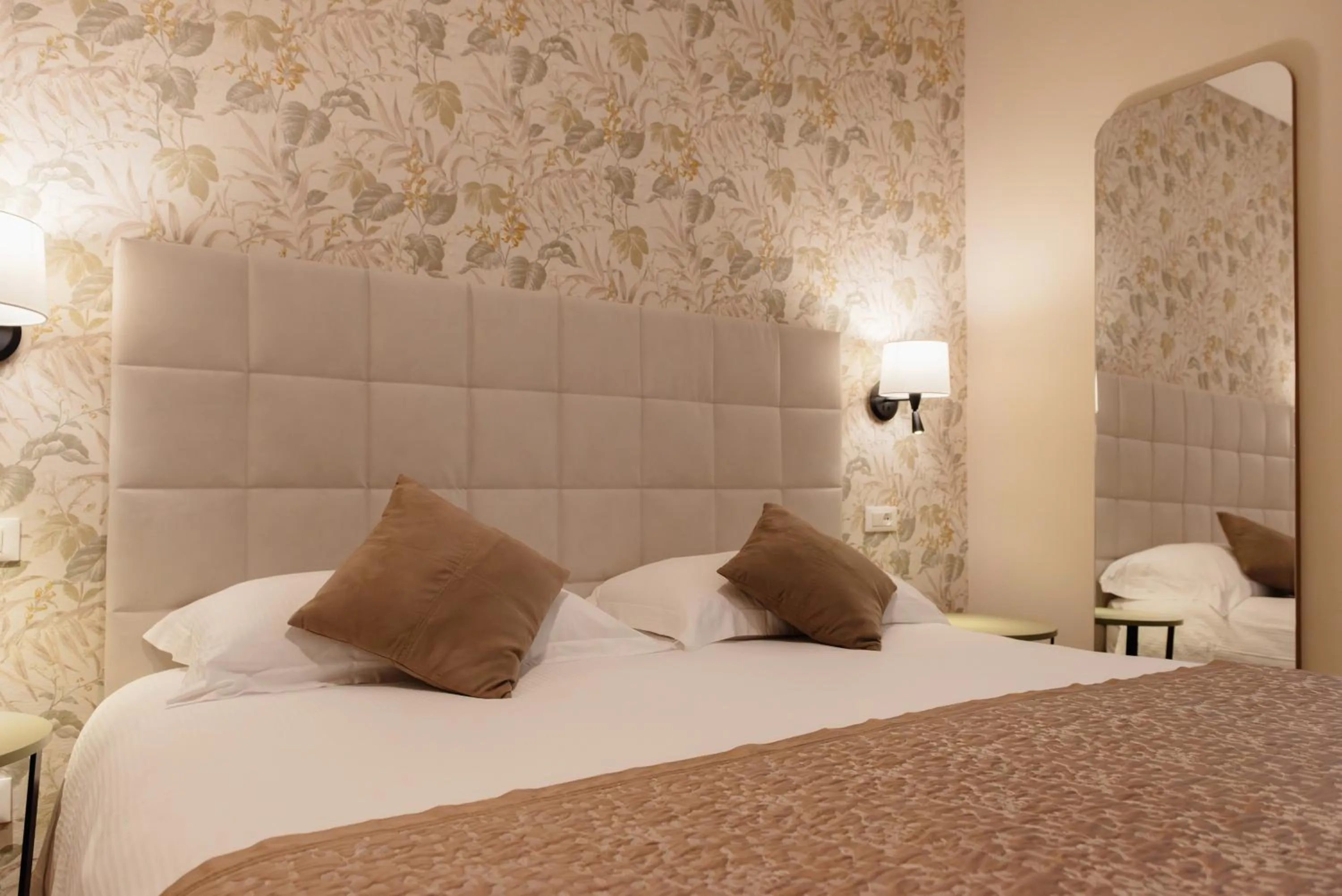 Bed in Hotel Due Palme