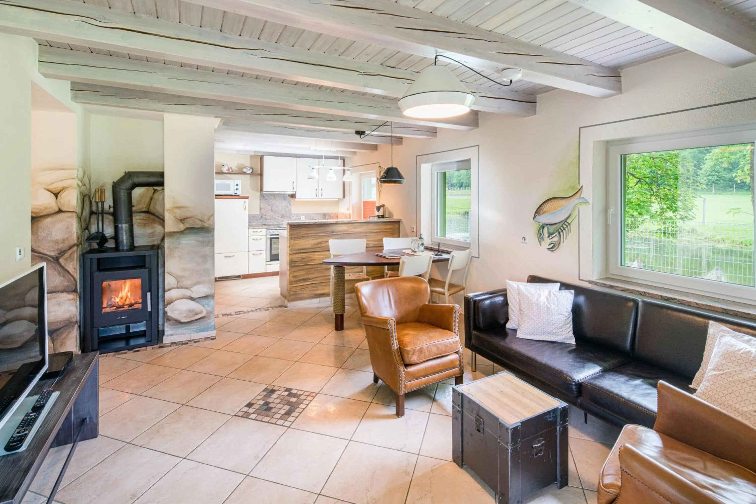 Living room in Hotel Hofgut Tiergarten