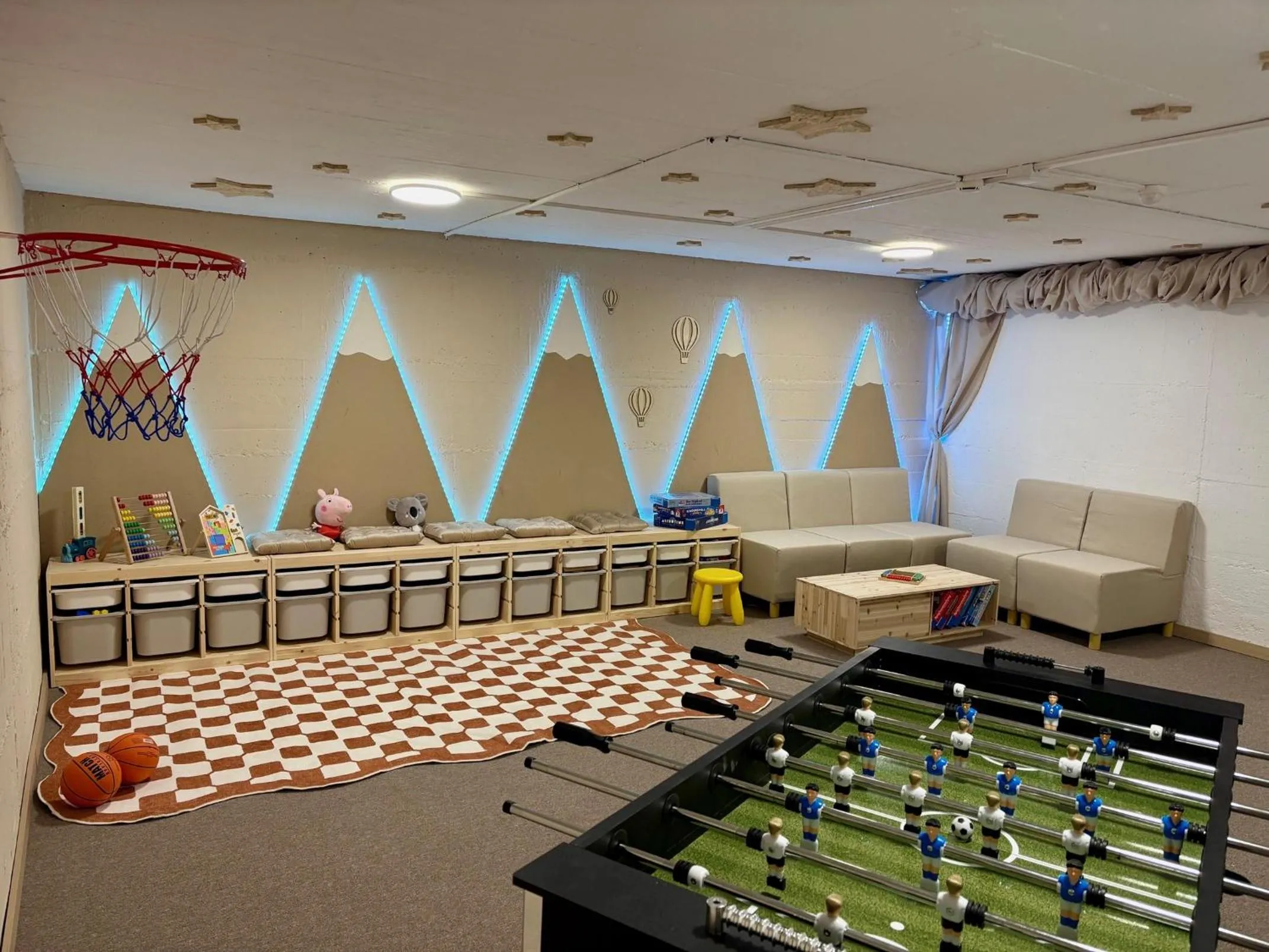 Game Room in Madrisa Lodge