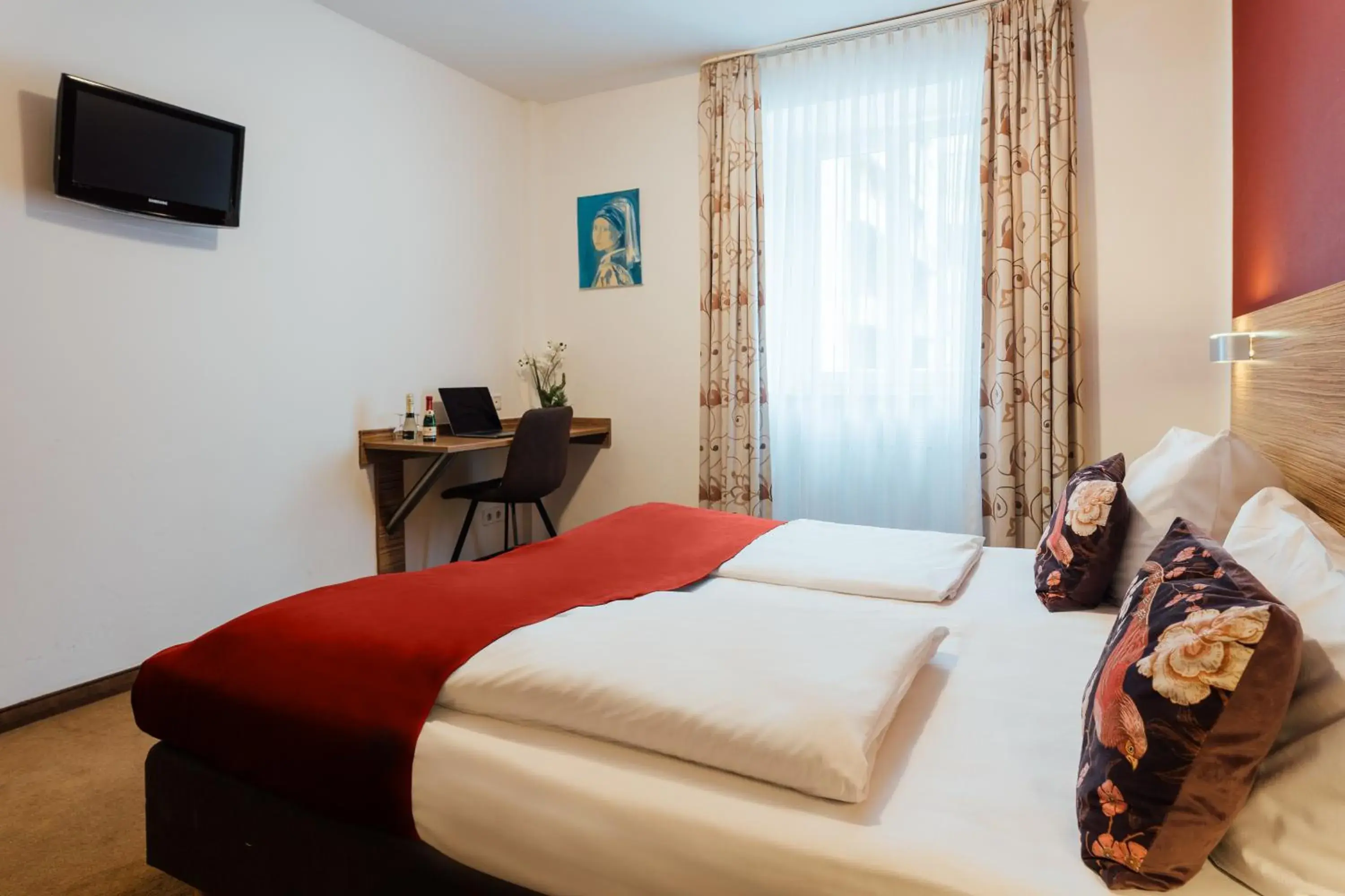 Bed in Hotel Andra München Bed in Hotel Andra München