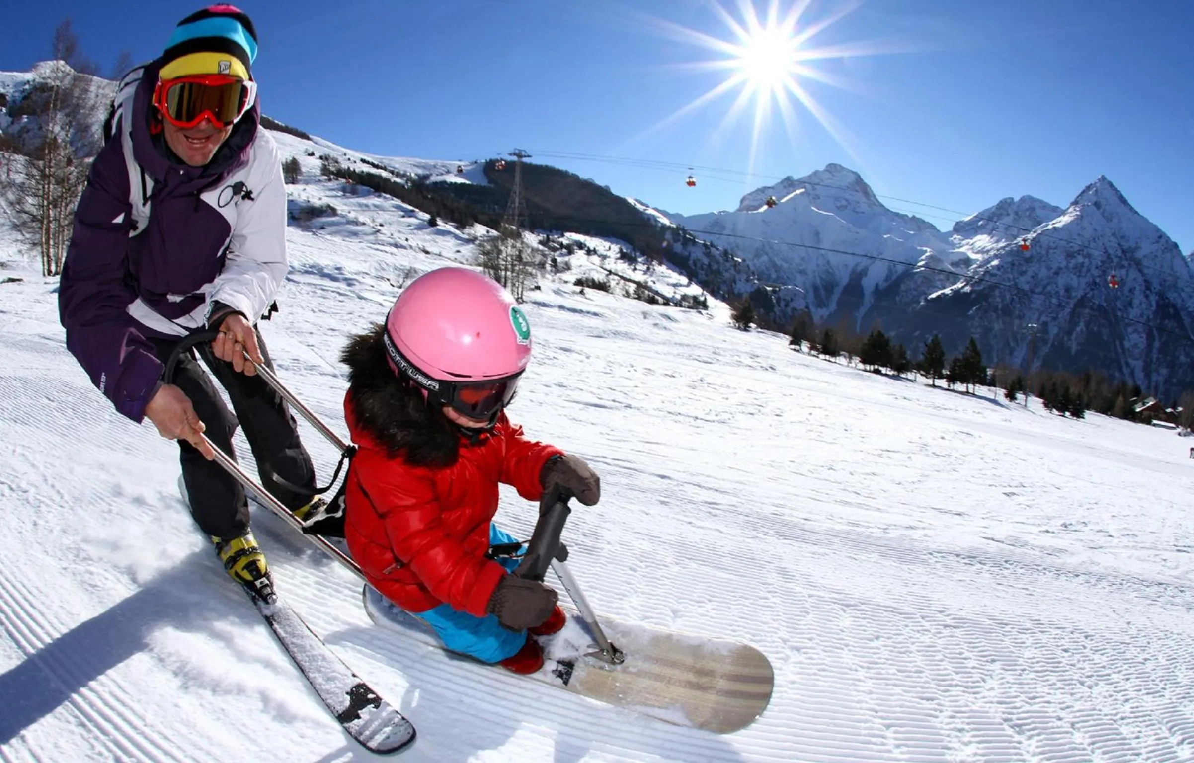 Skiing in Hotel Les Flocons