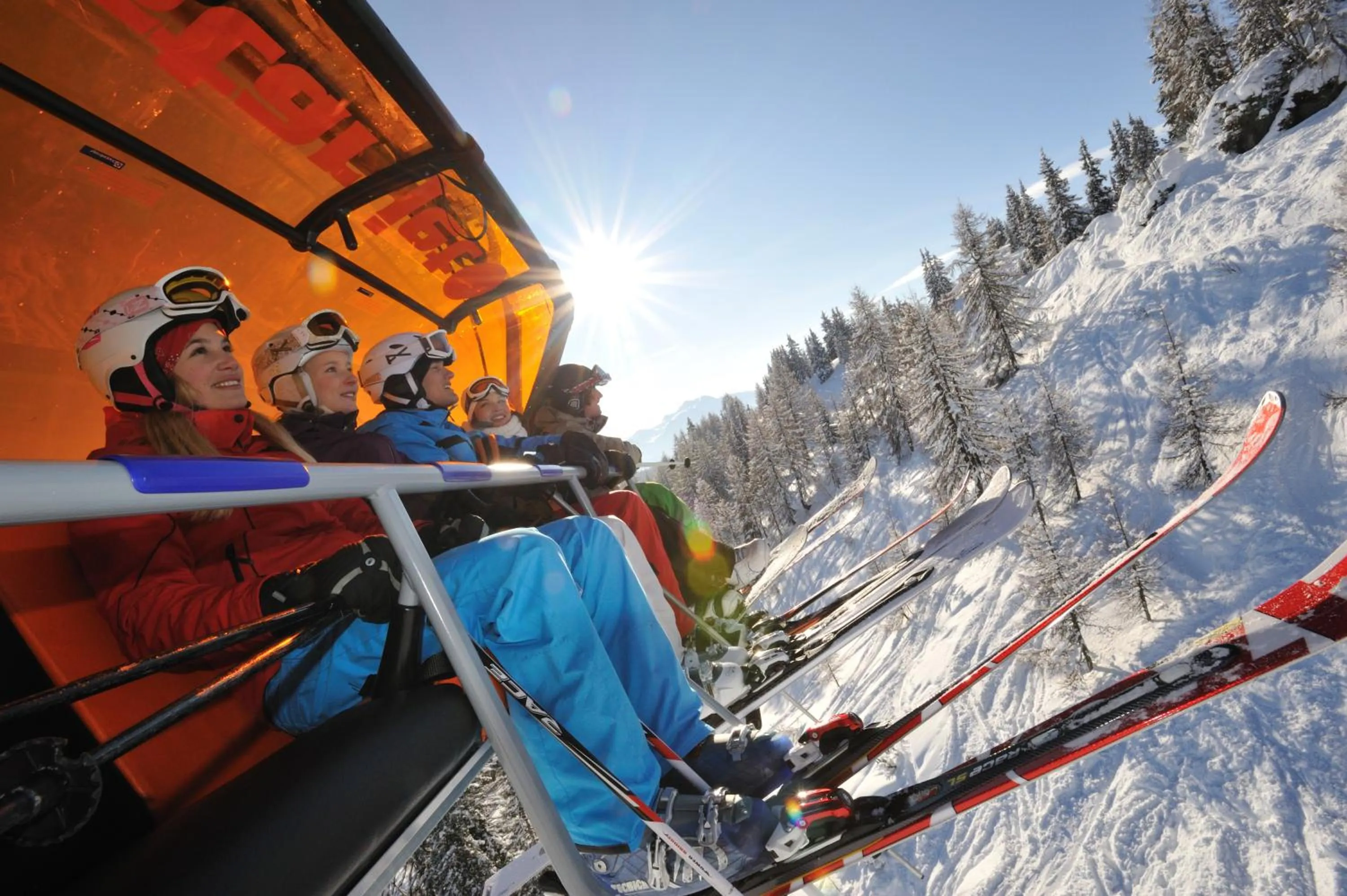 Skiing in Sonnberg Ferienanlage