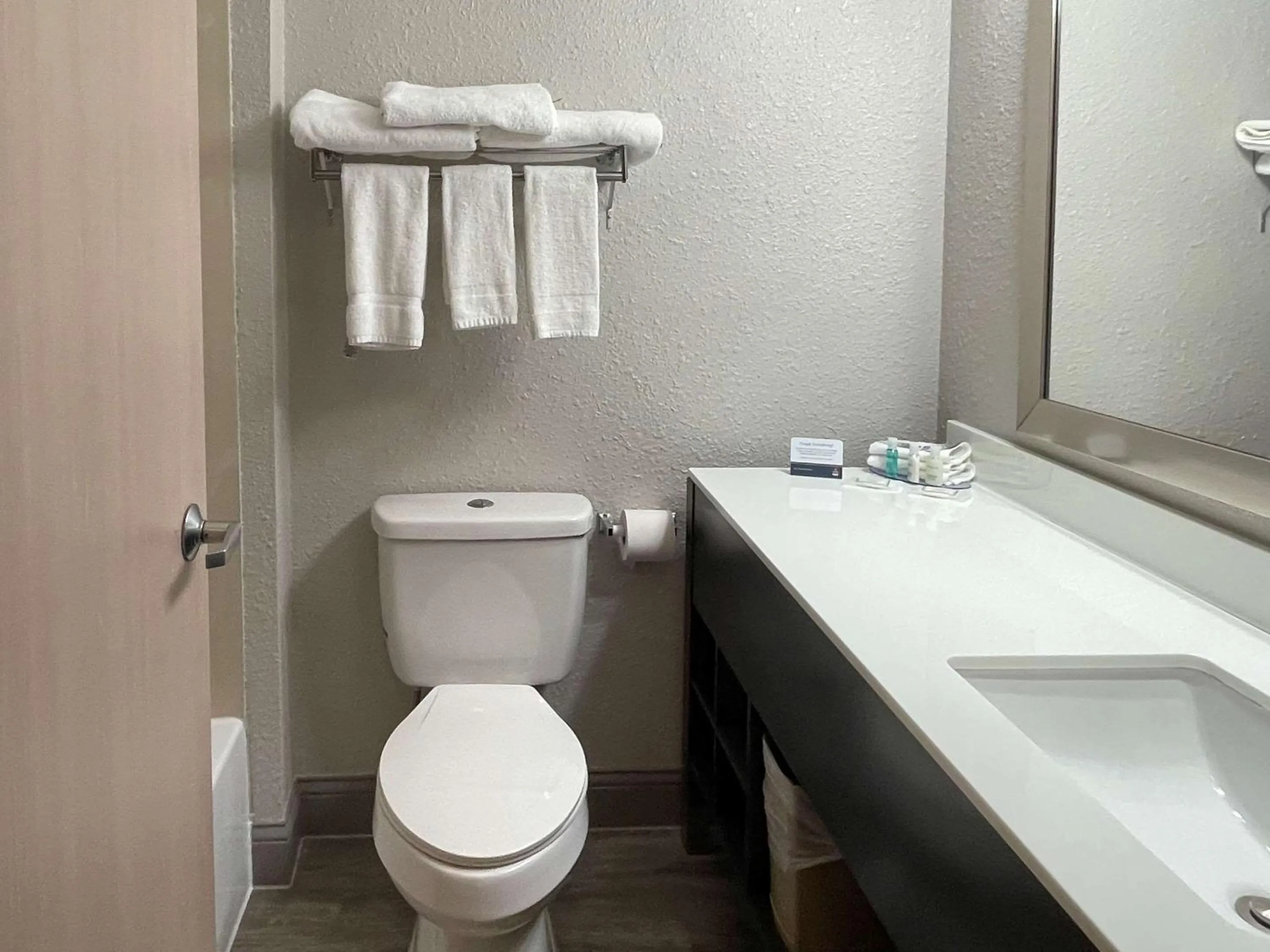 Bathroom in Clarion Inn Fairborn - Dayton near Wright Patterson