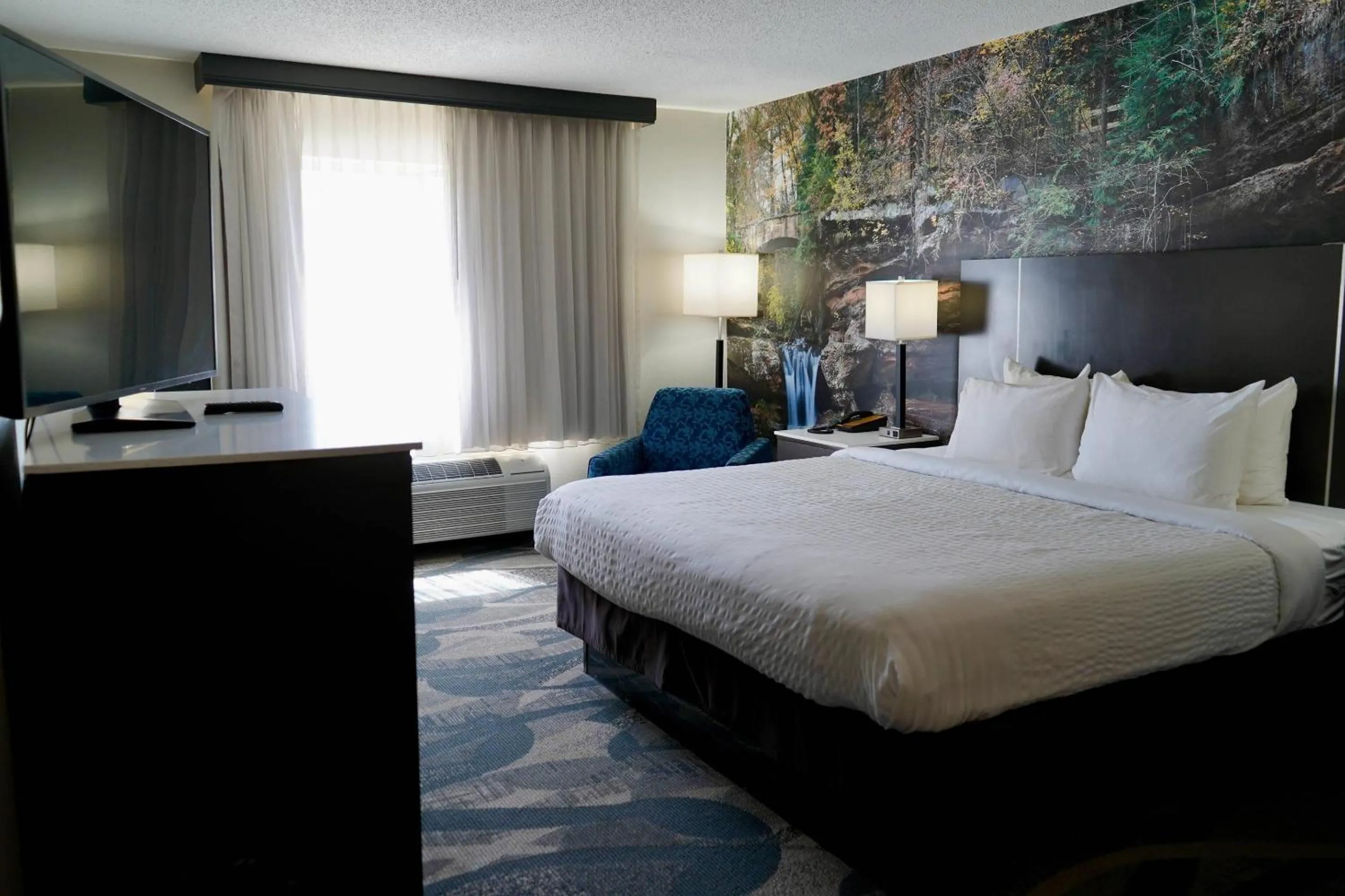 Bedroom, Bed in Clarion Inn Fairborn - Dayton near Wright Patterson