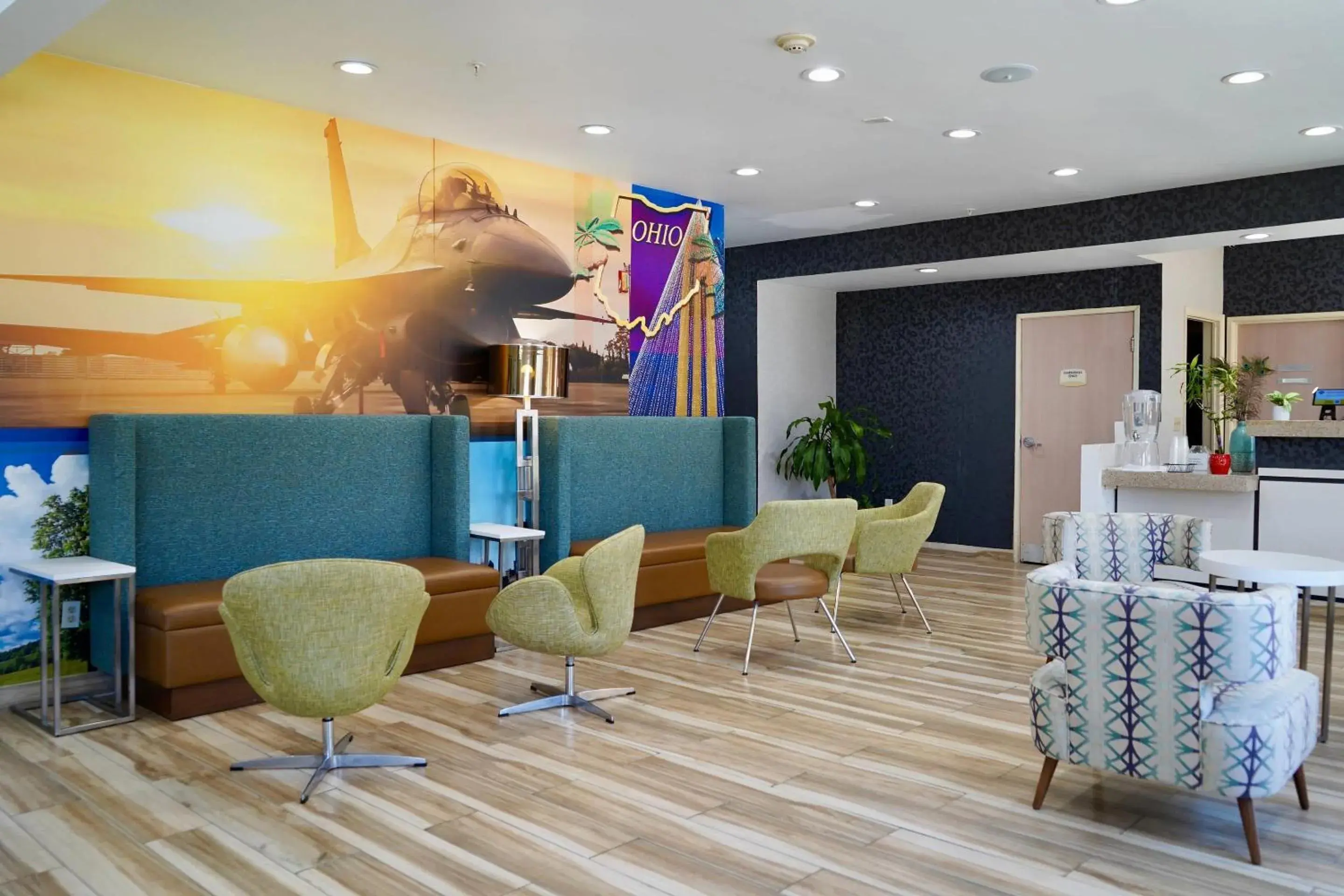 Lobby or reception in Clarion Inn Fairborn - Dayton near Wright Patterson Lobby or reception in Clarion Inn Fairborn - Dayton near Wright Patterson