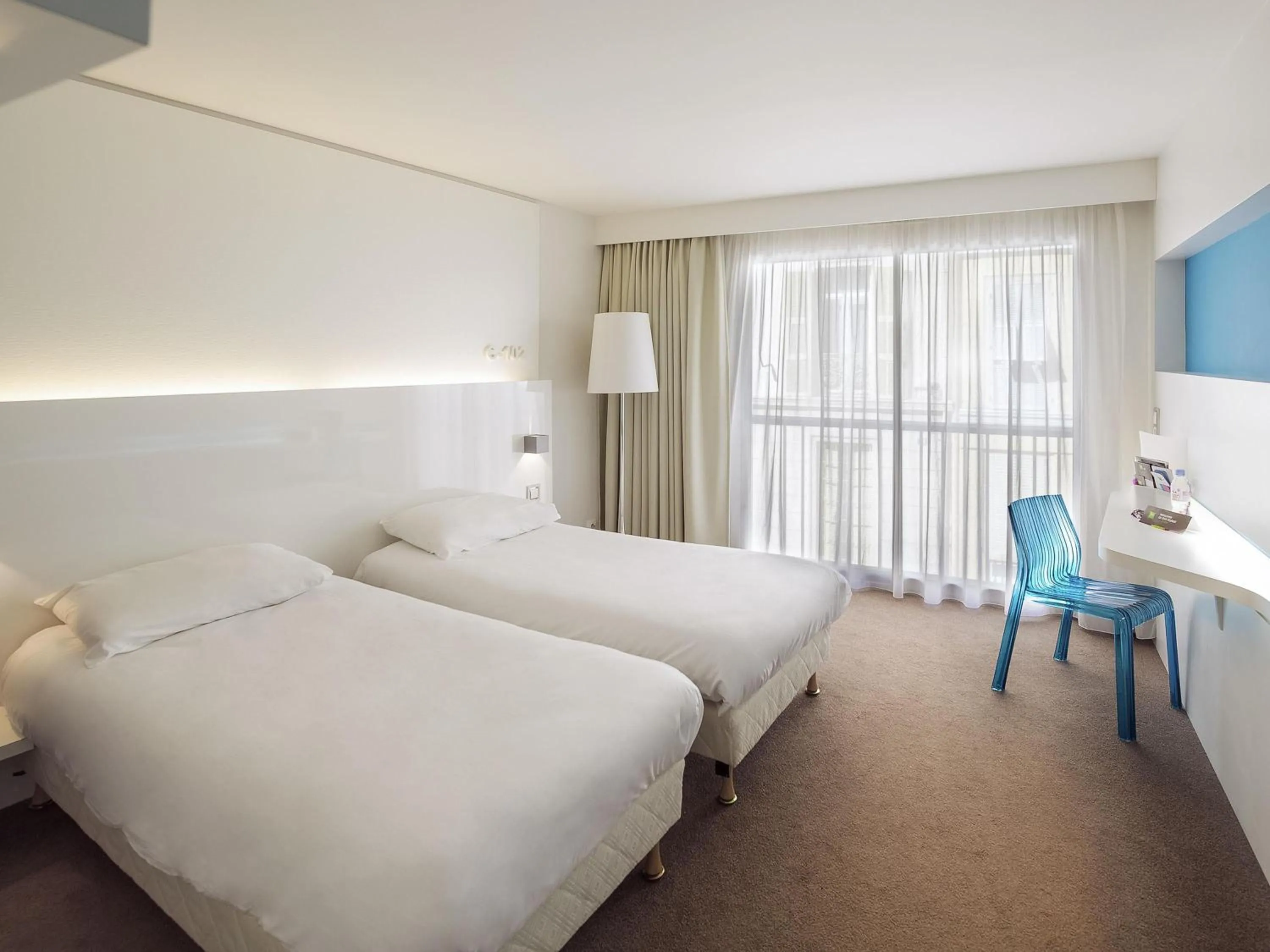 Bedroom, Bed in Ibis Styles Menton Centre