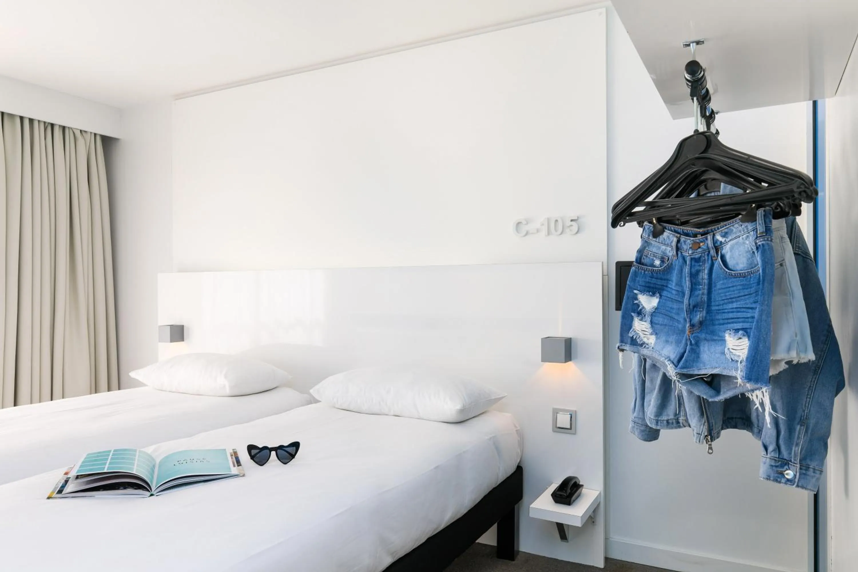 Bed in Ibis Styles Menton Centre