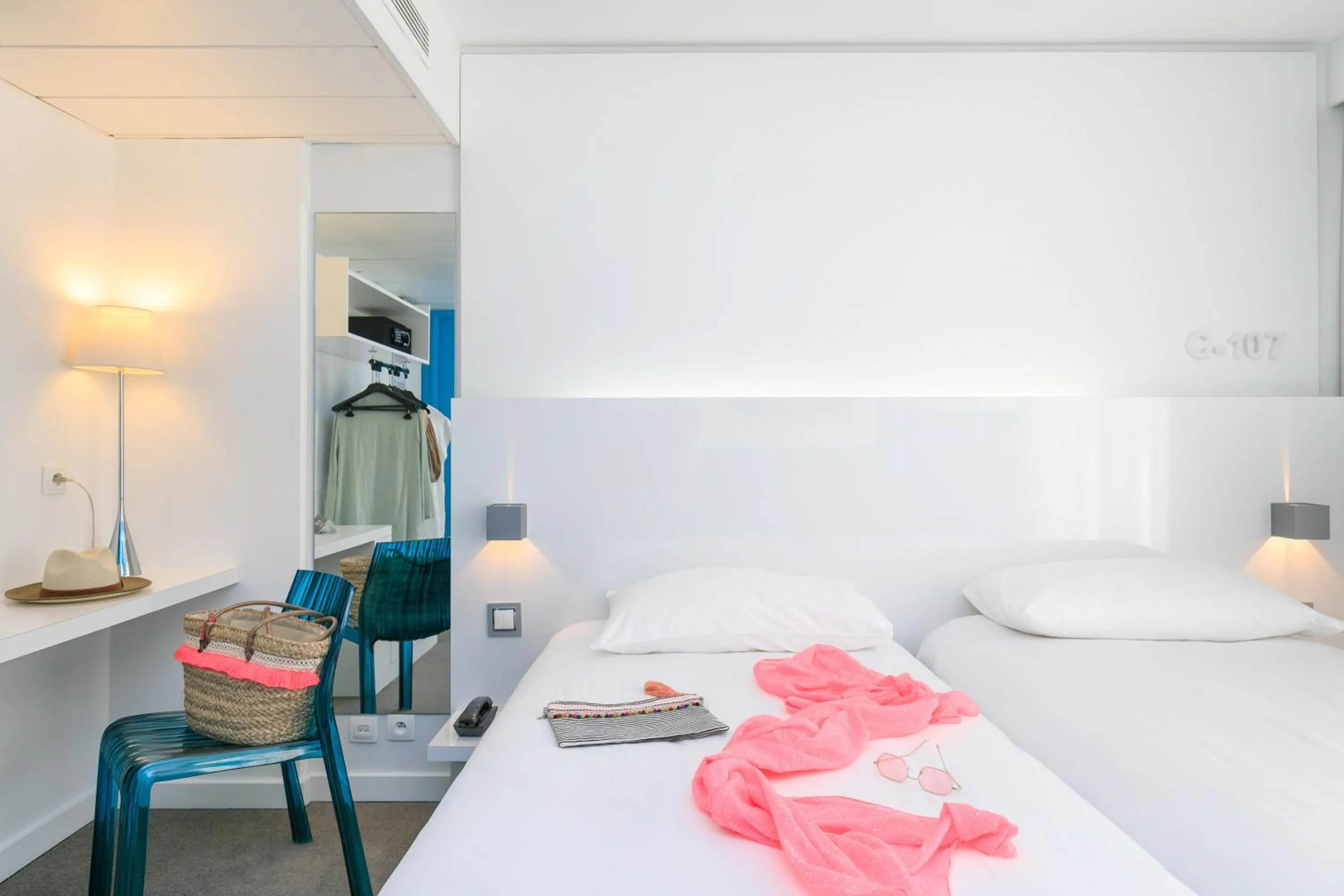 Bed in Ibis Styles Menton Centre