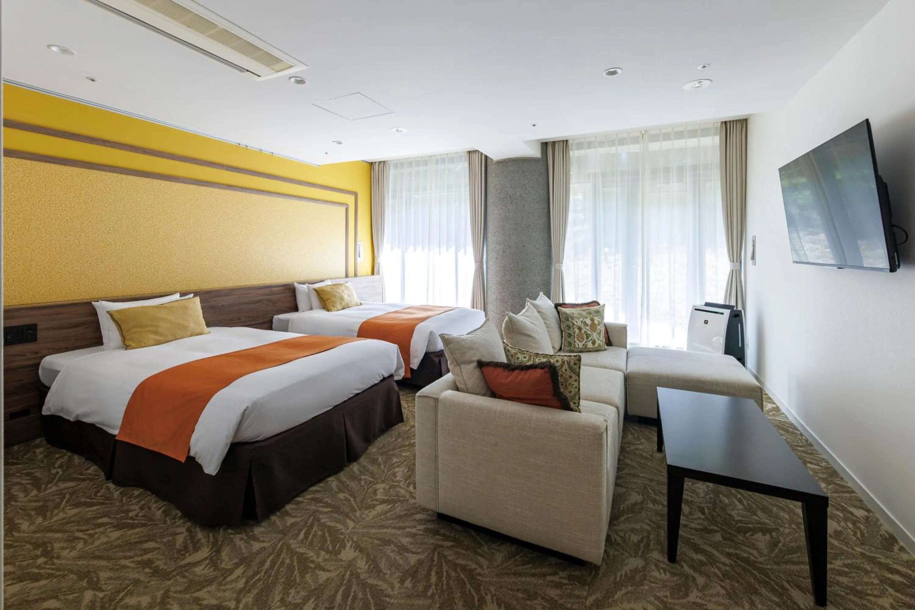 Photo of the whole room, Bed in WeBase KAMAKURA