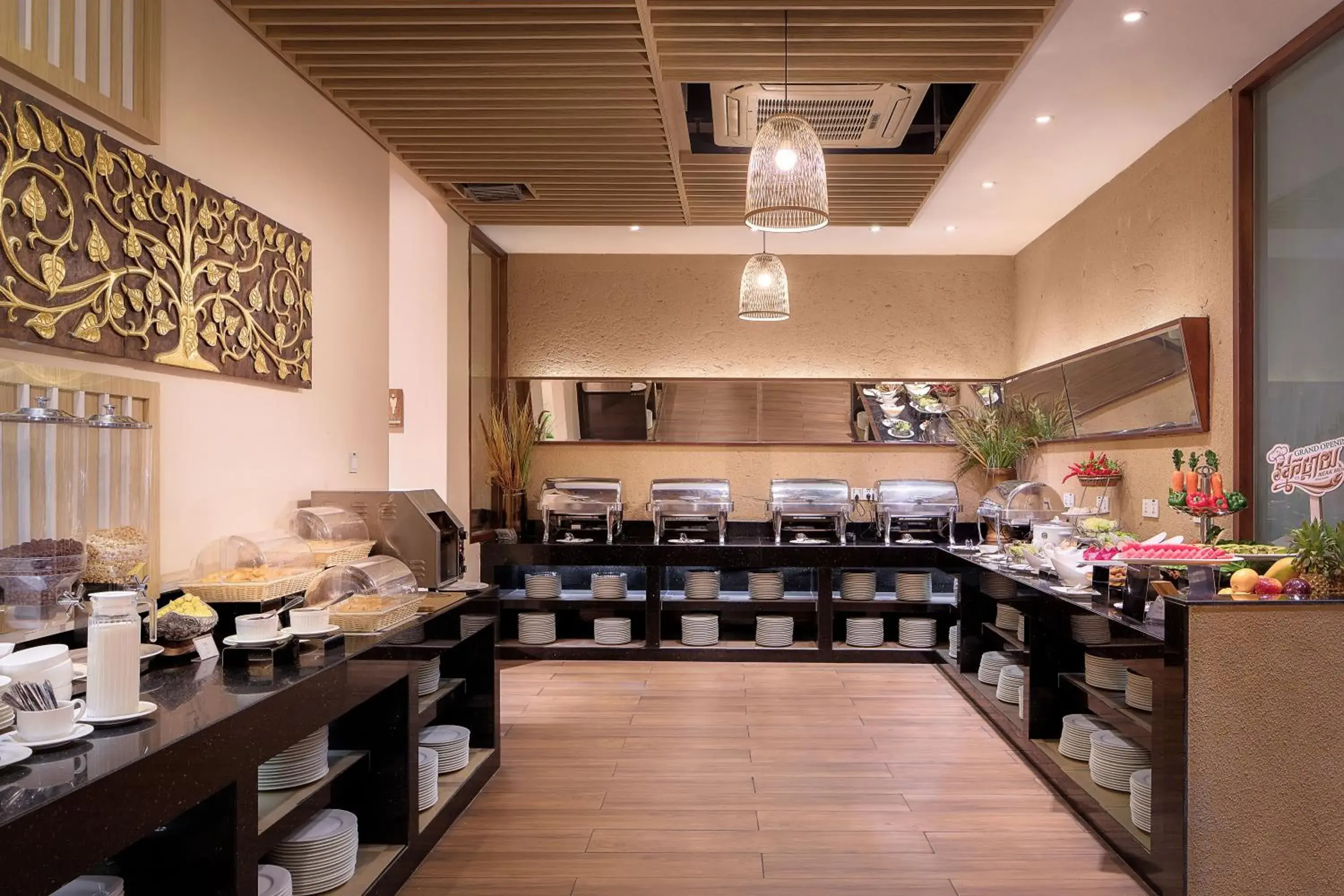 Buffet breakfast in G Mekong Hotel Phom Penh Buffet breakfast in G Mekong Hotel Phom Penh