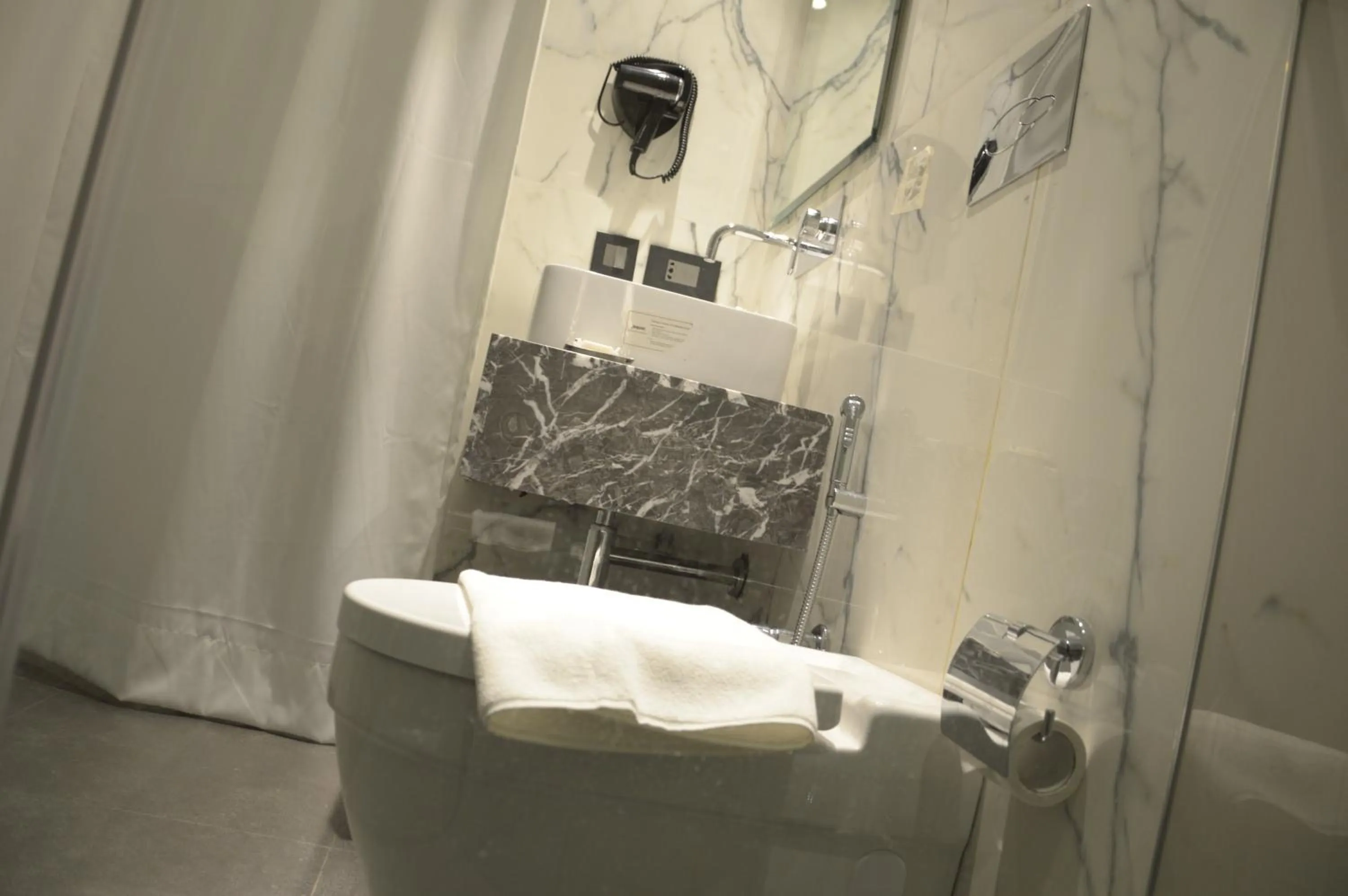 Bathroom in Connaught Royale Delhi