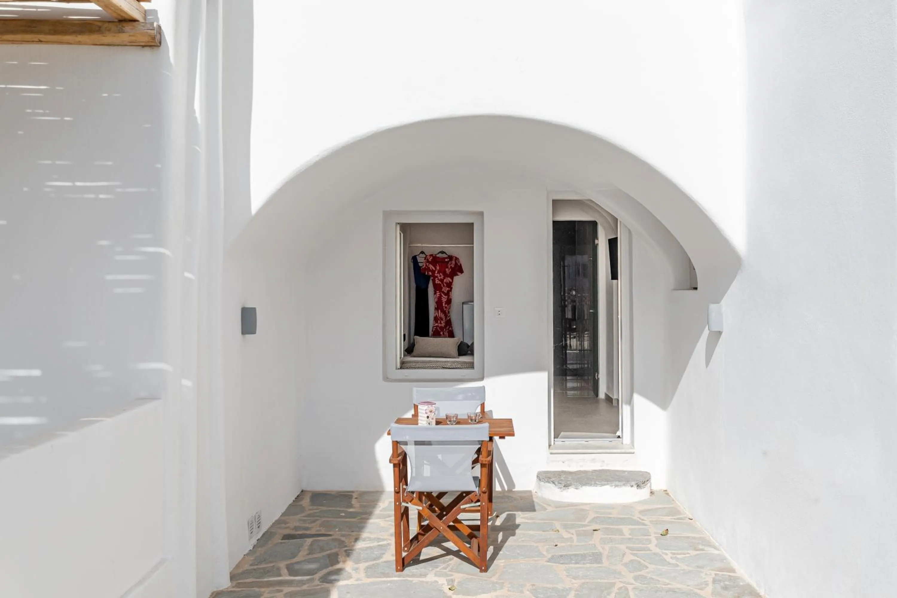 Patio in Naxian Queen Luxury Villas & Suites