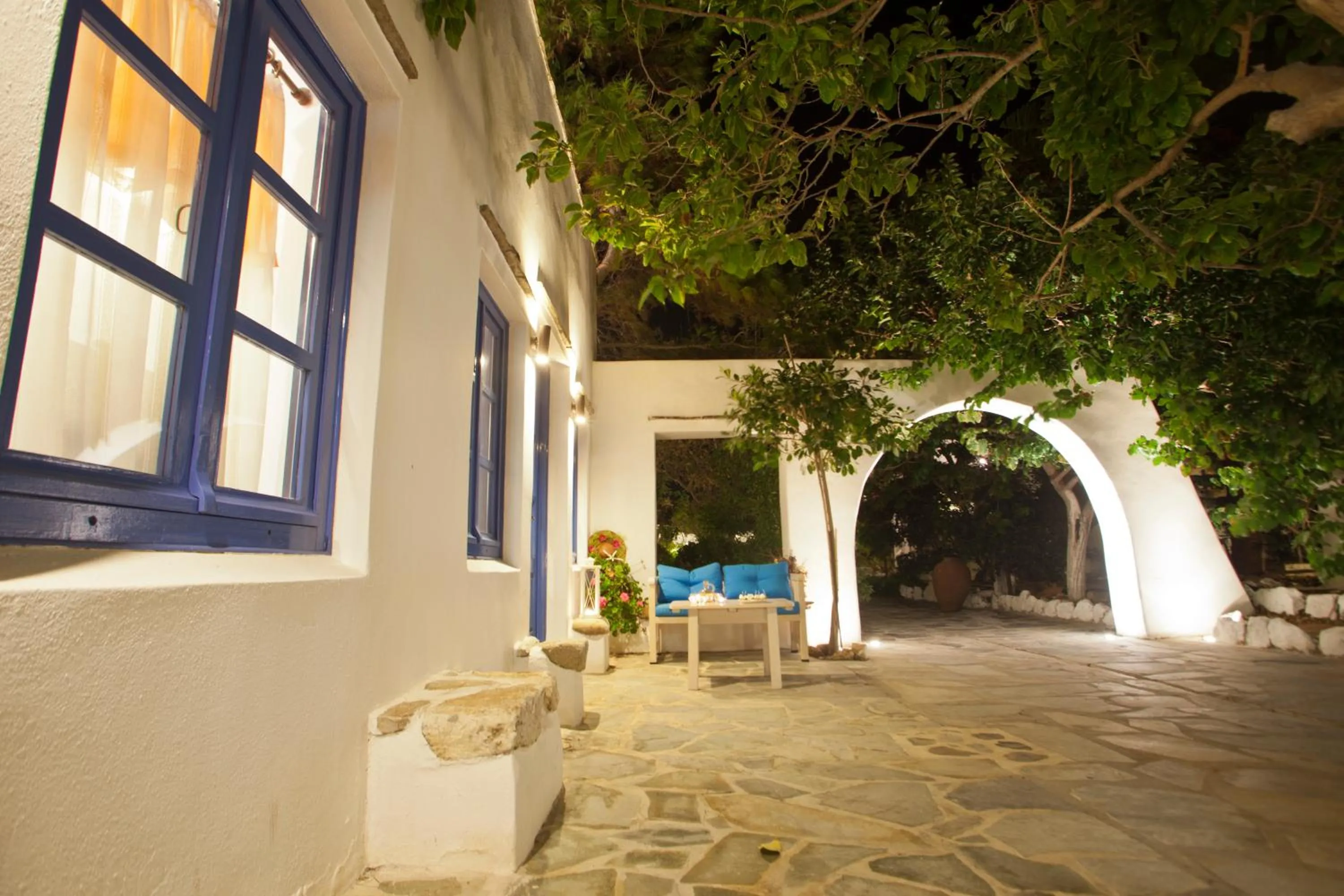 Patio in Naxian Queen Luxury Villas & Suites