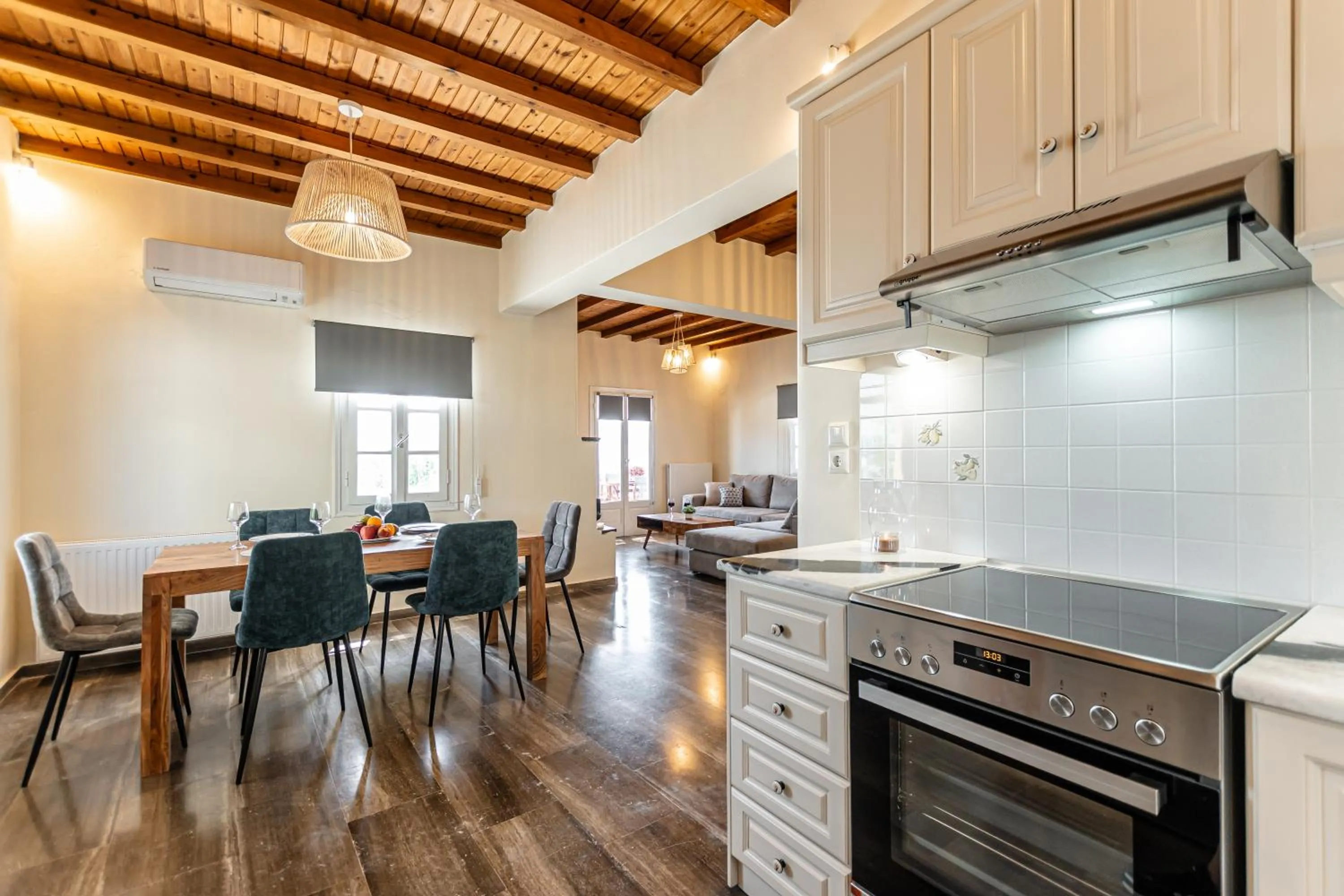 kitchen in Naxian Queen Luxury Villas & Suites
