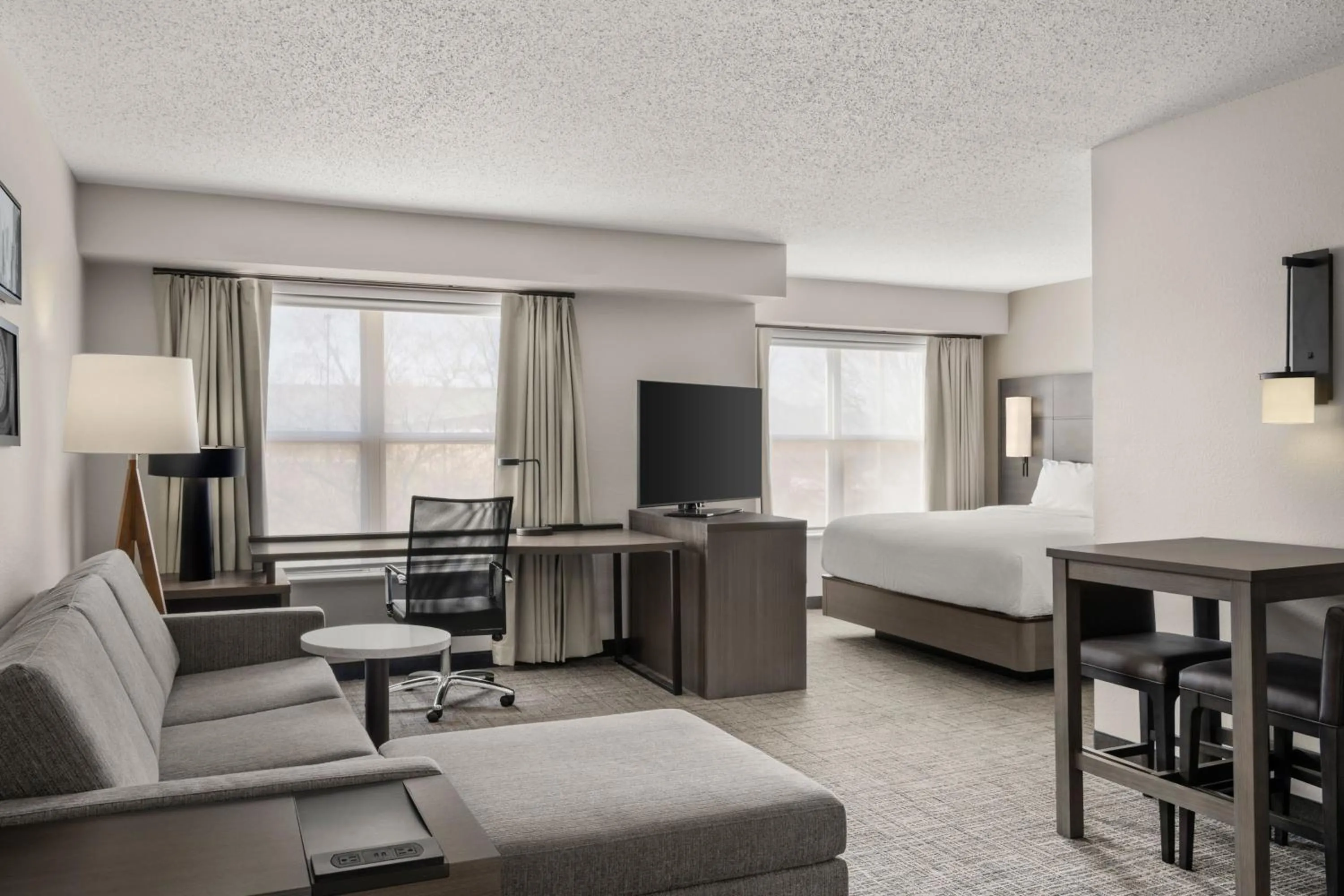 Living room, Bed in Residence Inn by Marriott Davenport