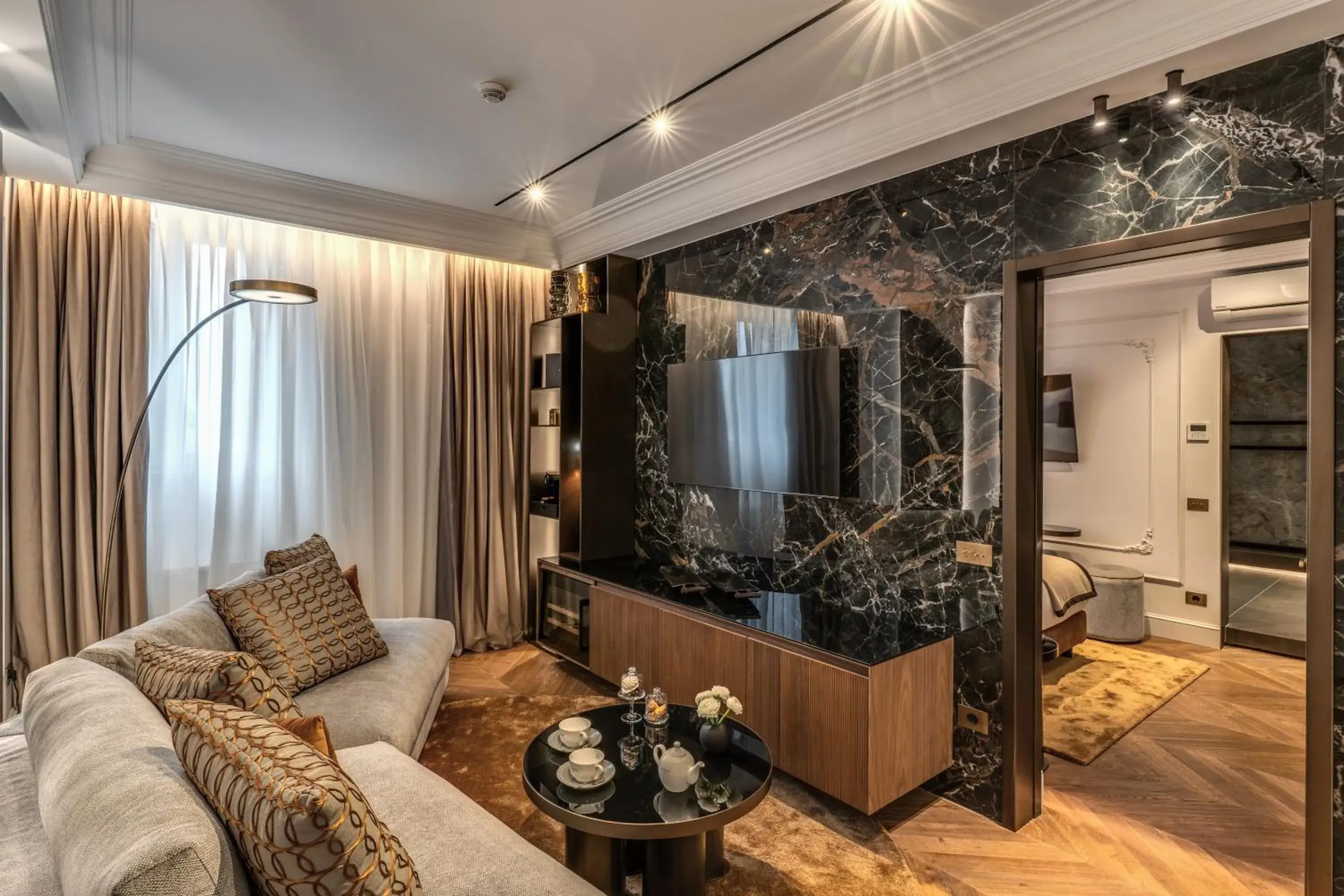 Living room in Eitch Borromini Palazzo Pamphilj Living room in Eitch Borromini Palazzo Pamphilj