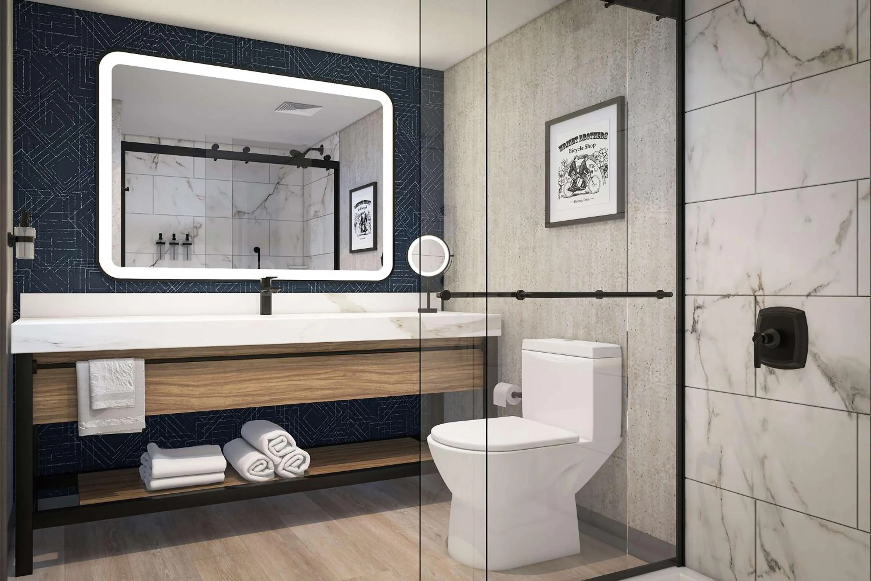 Bathroom in DoubleTree by Hilton Dayton Fairborn