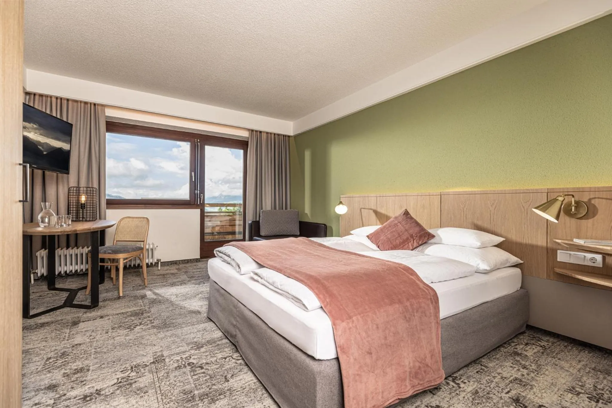 Bed in Hotel Pirchnerhof