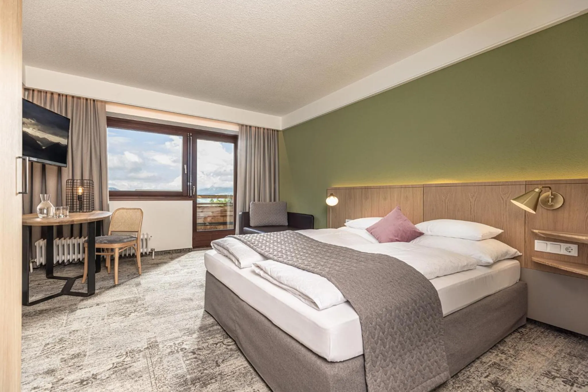 Bed in Hotel Pirchnerhof