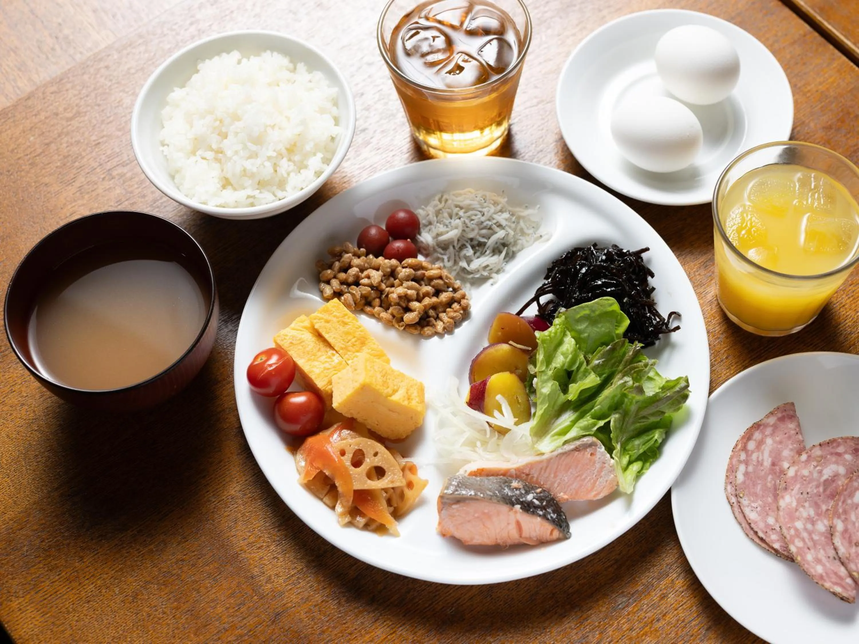 Buffet breakfast in APA Hotel Ginza Shintomicho Ekimae Kita