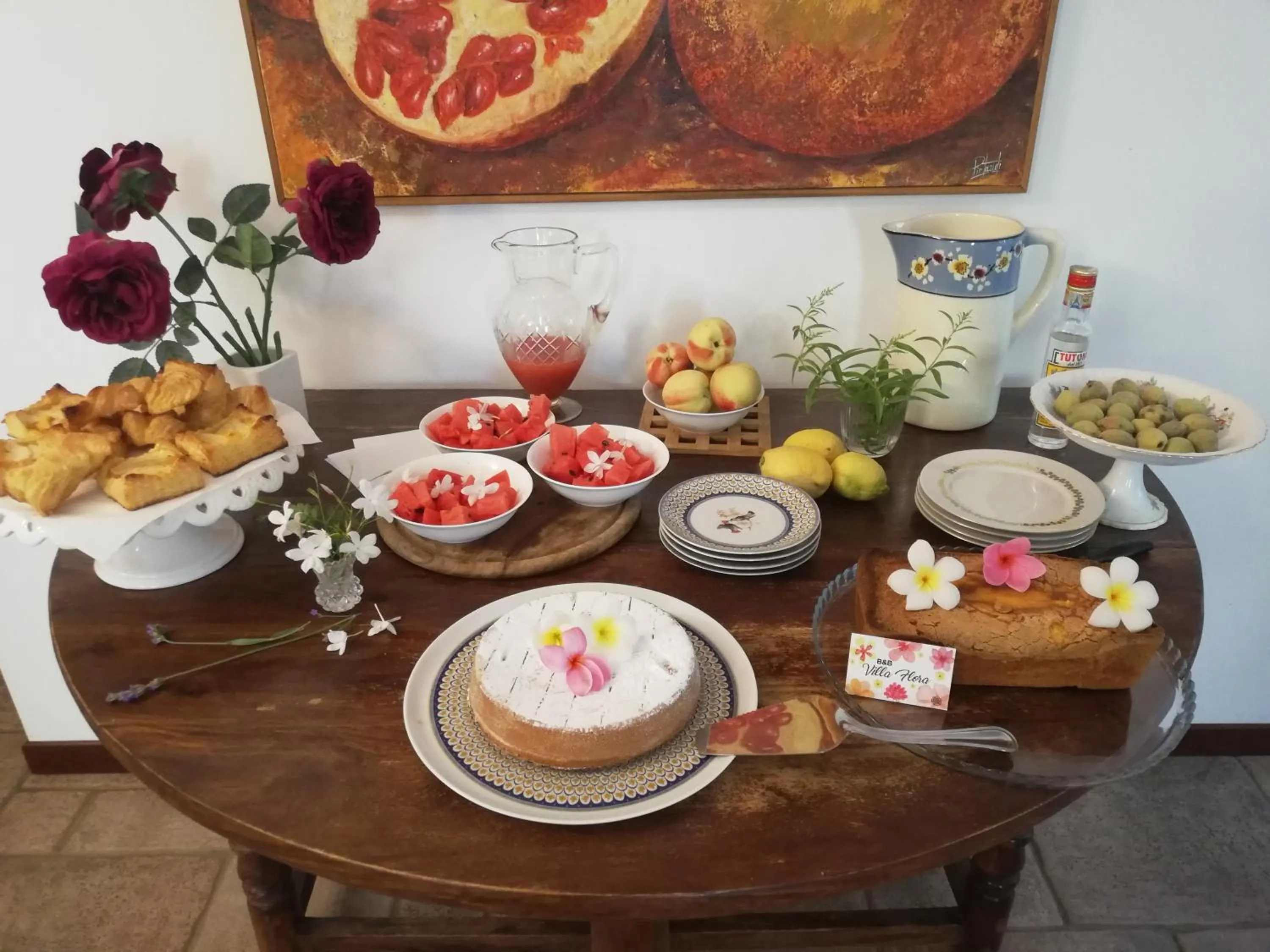 Breakfast in B & B Villa Flora