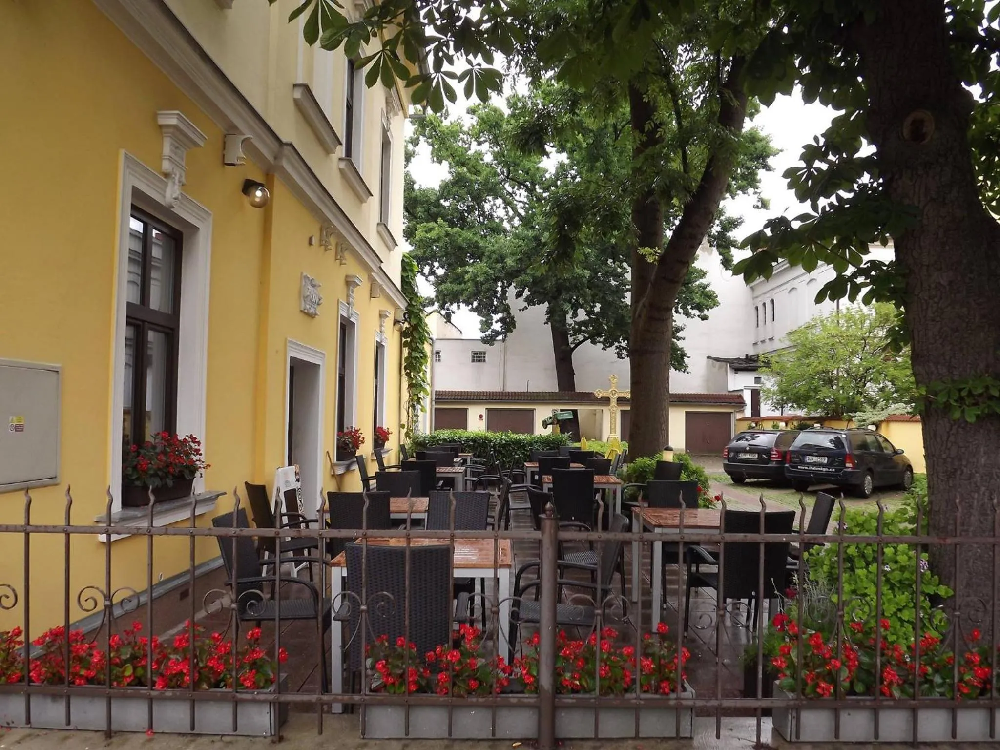 Seating area in Hotel Zlatý Kříž