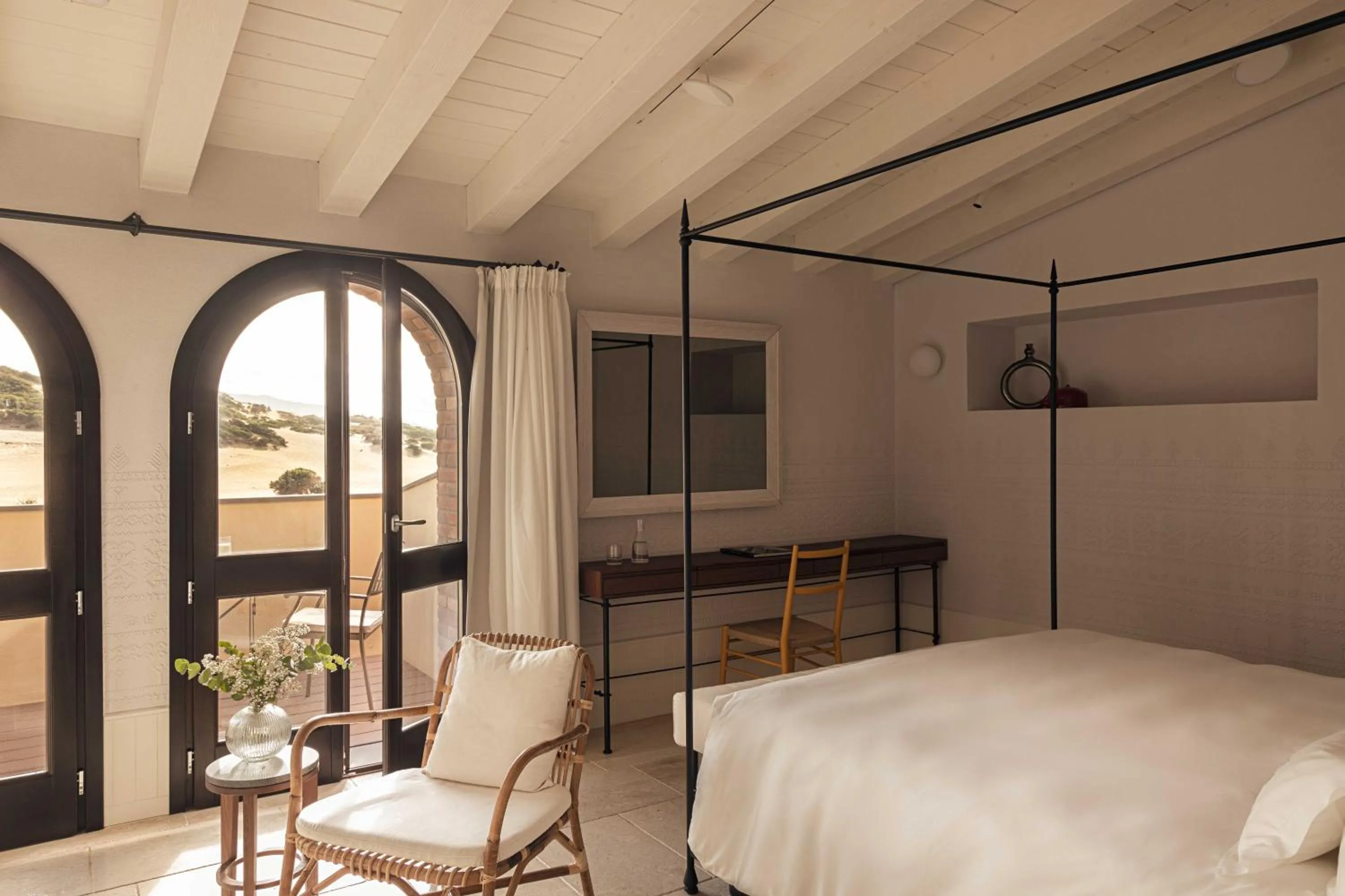 Bed in Hotel Le Dune Piscinas