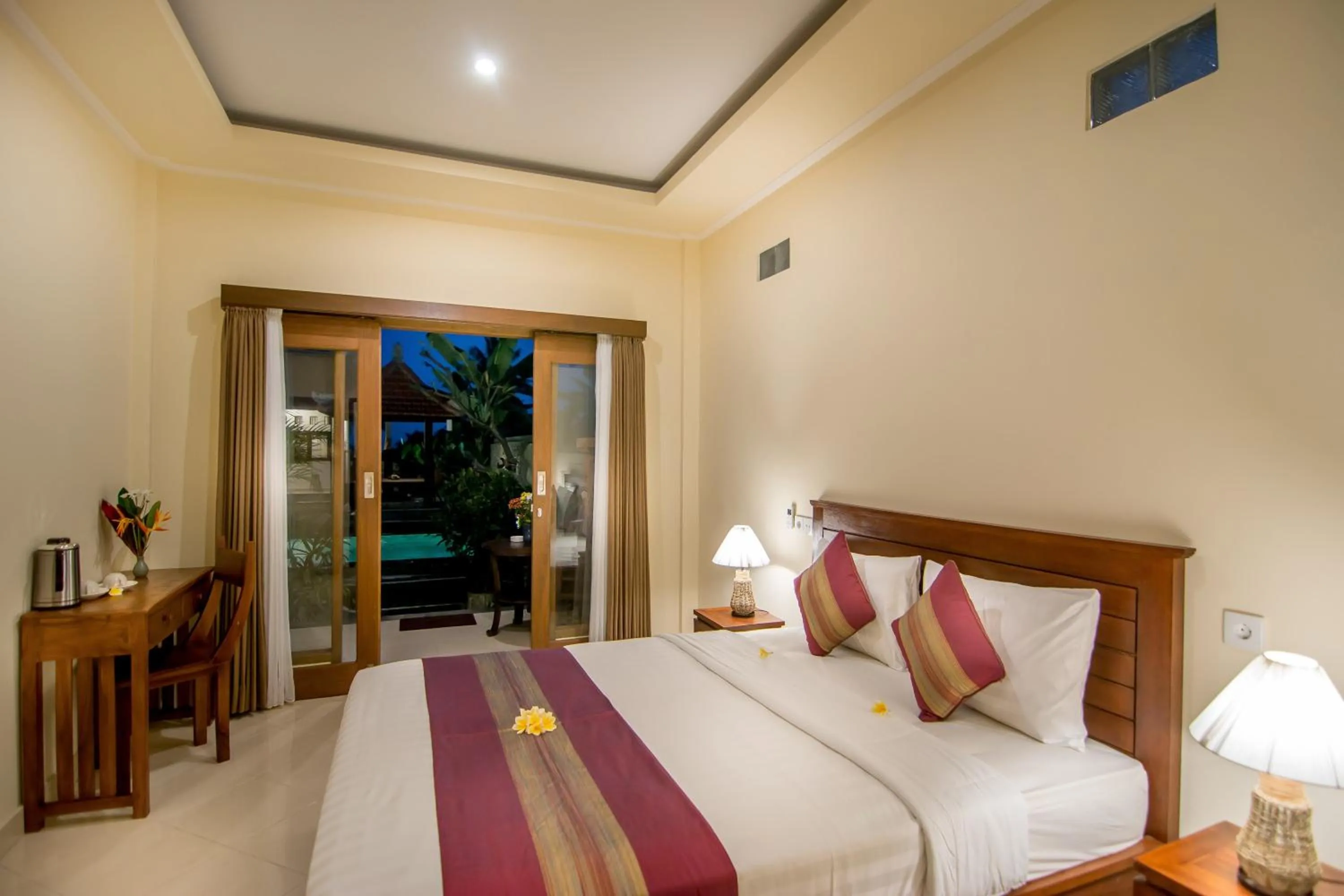 Decorative detail, Bed in Umah Dangin Guest House