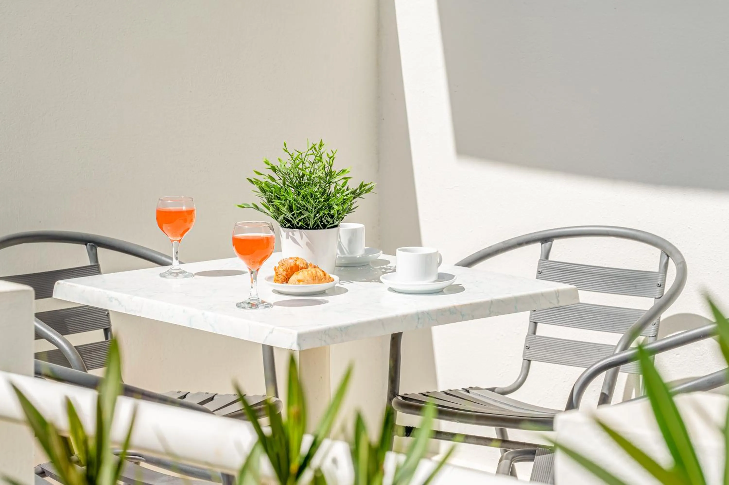 Balcony/Terrace in Mylos Apartments Anissaras