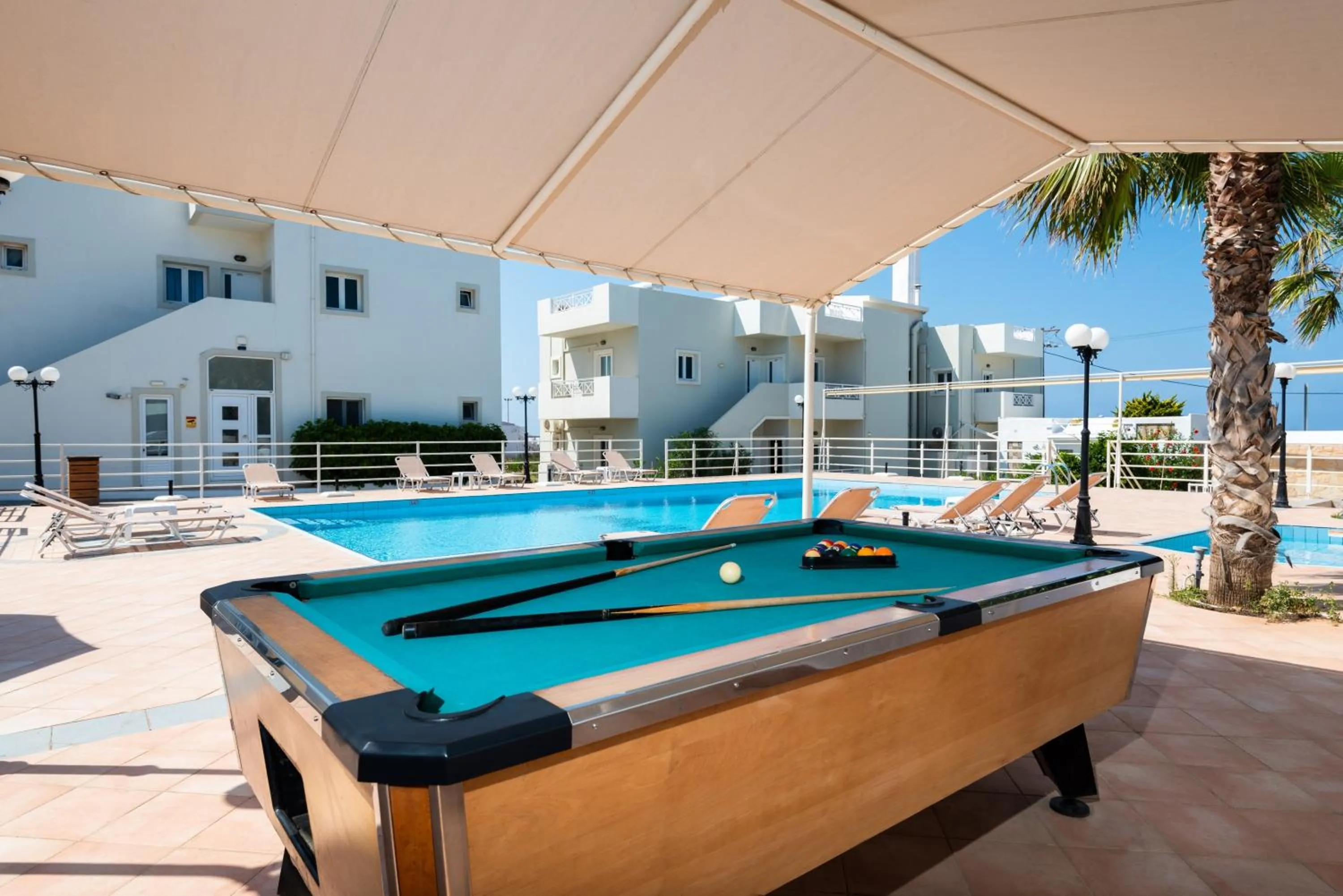Billiard in Mylos Apartments Anissaras
