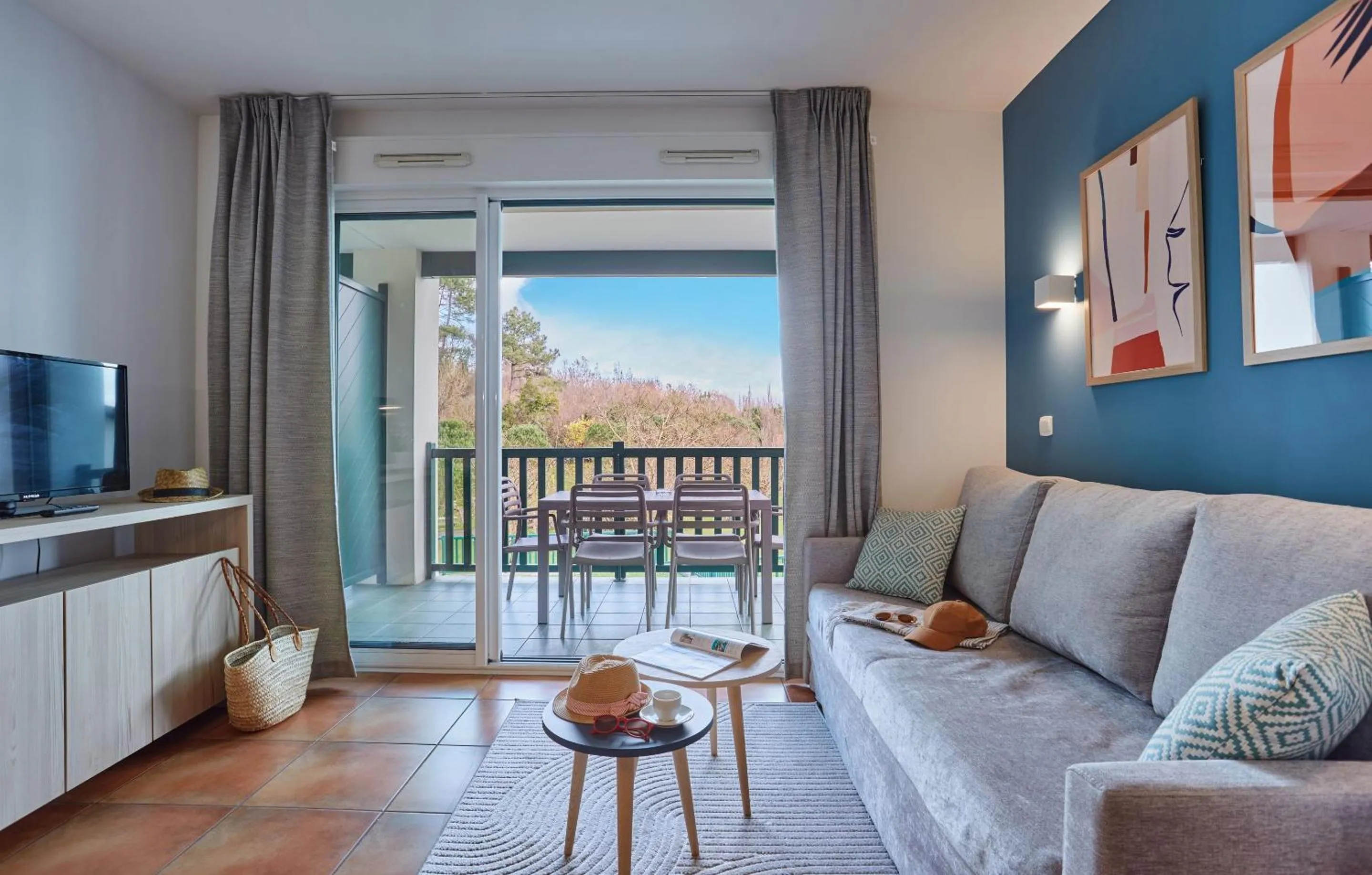 Seating area in Résidence Odalys Domaine Iratzia