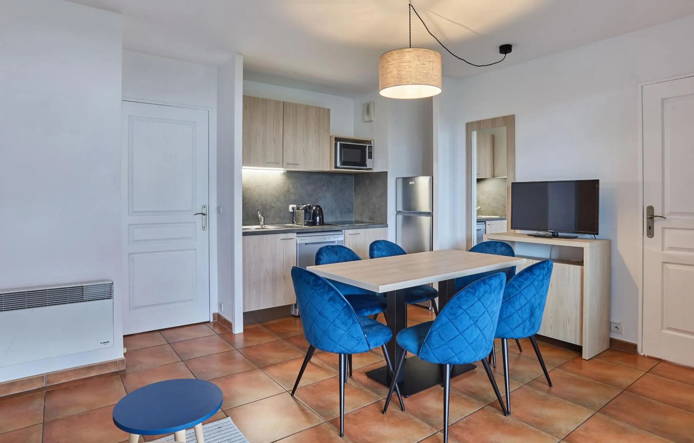 Kitchen or kitchenette in Résidence Odalys Domaine Iratzia