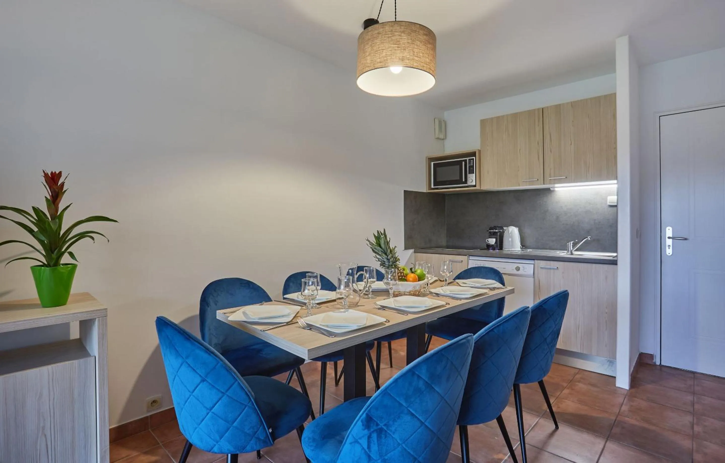 Kitchen or kitchenette in Résidence Odalys Domaine Iratzia