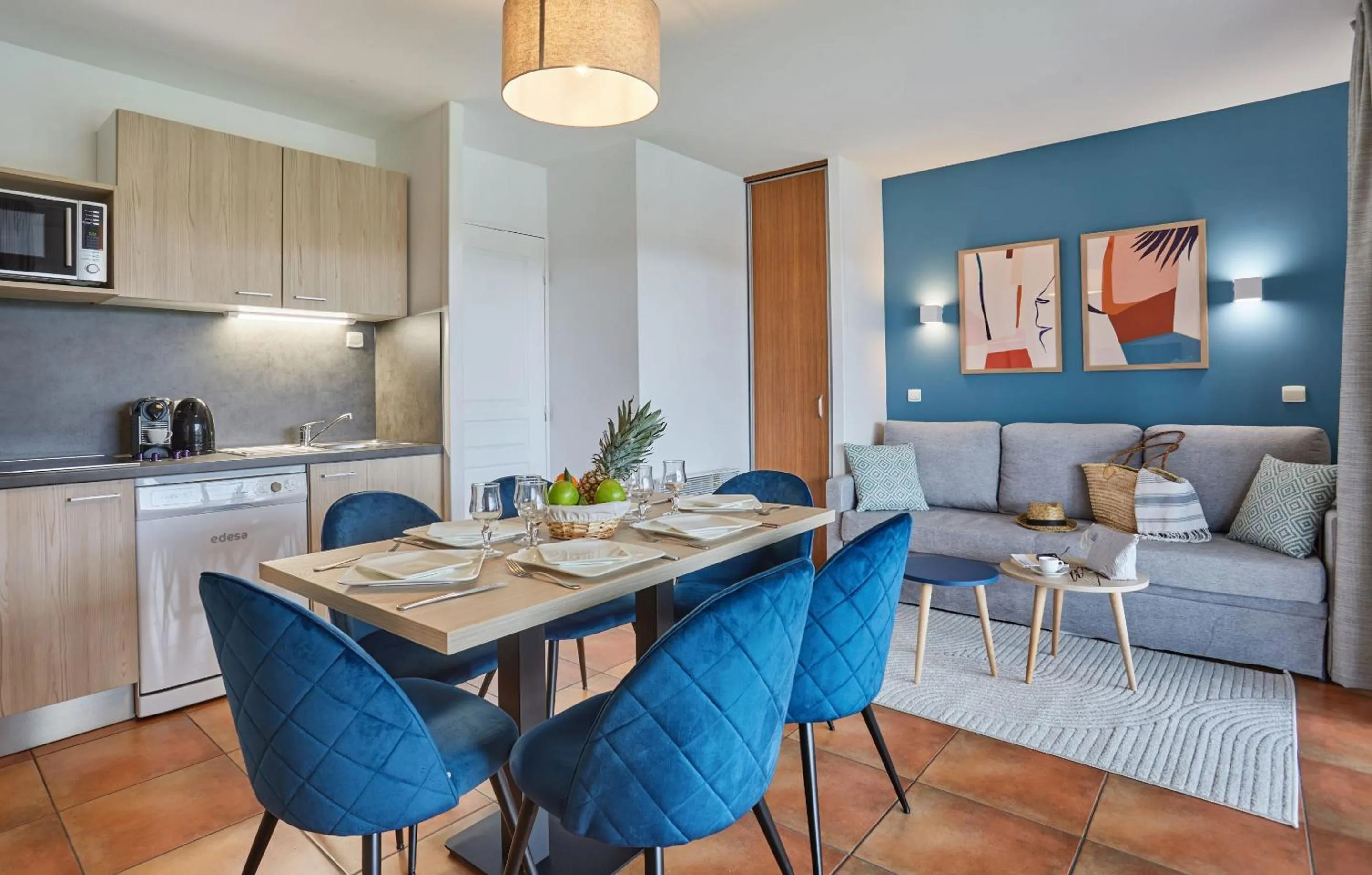 Seating area in Résidence Odalys Domaine Iratzia