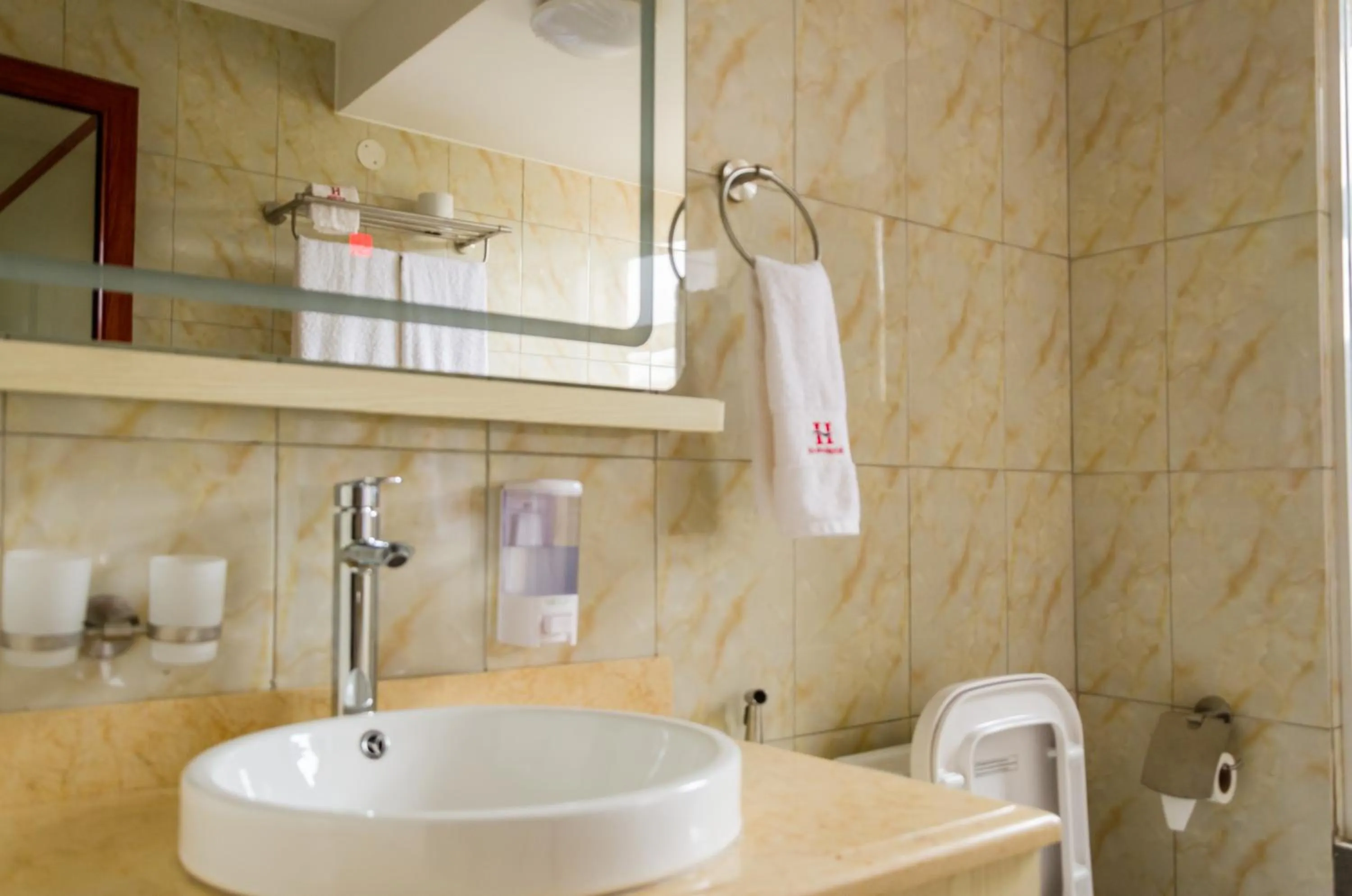 Bathroom in Hillside Plaza Hotel