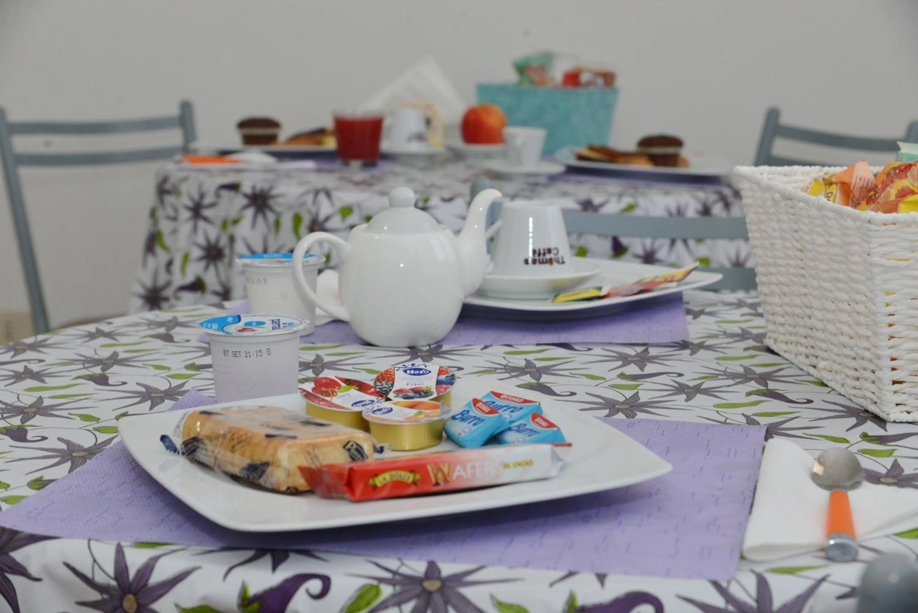 Communal kitchen in I Villini B&B