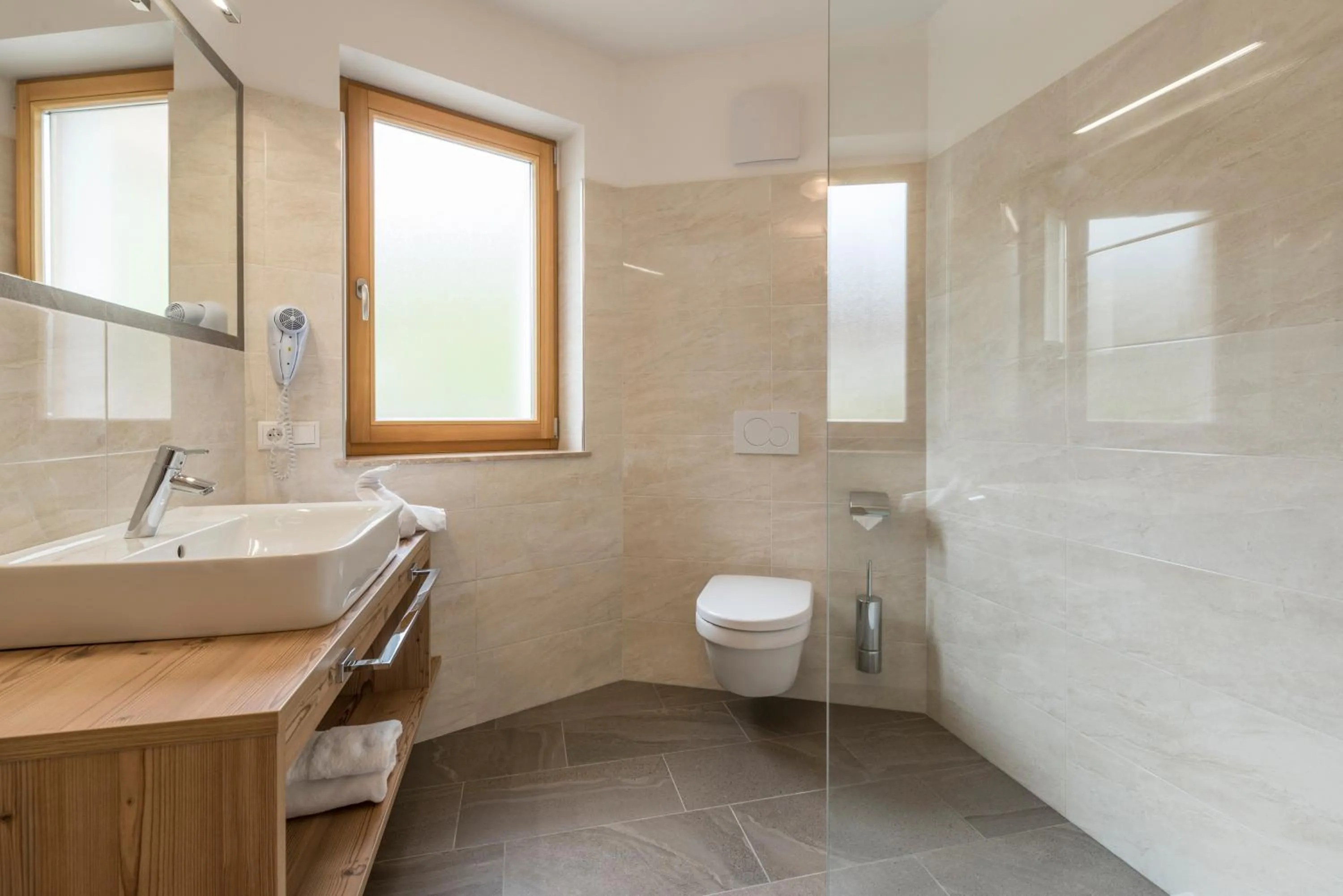 Bathroom in Hotel Schmiedhof