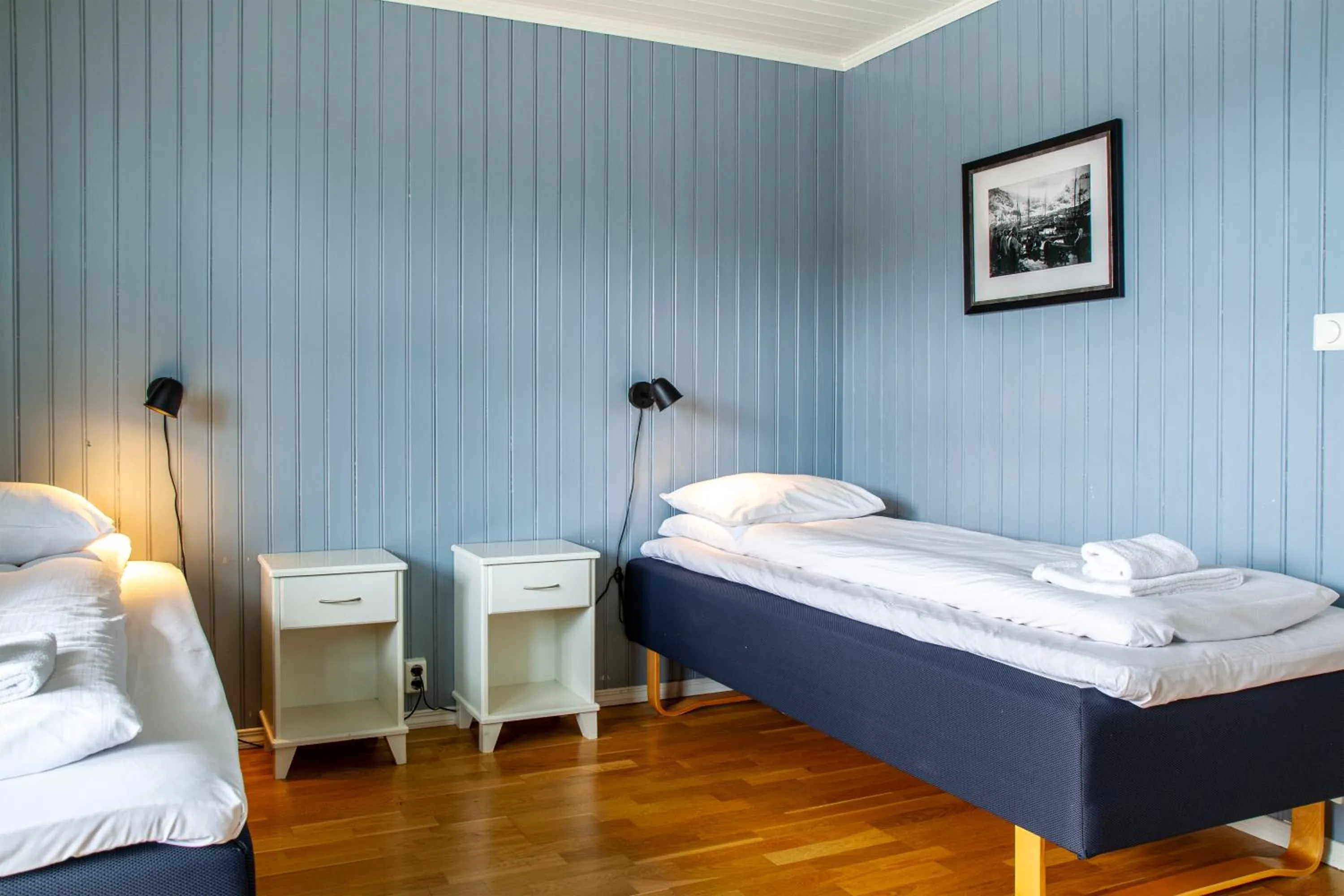 Bed in Rorbuene Svolvær Havn