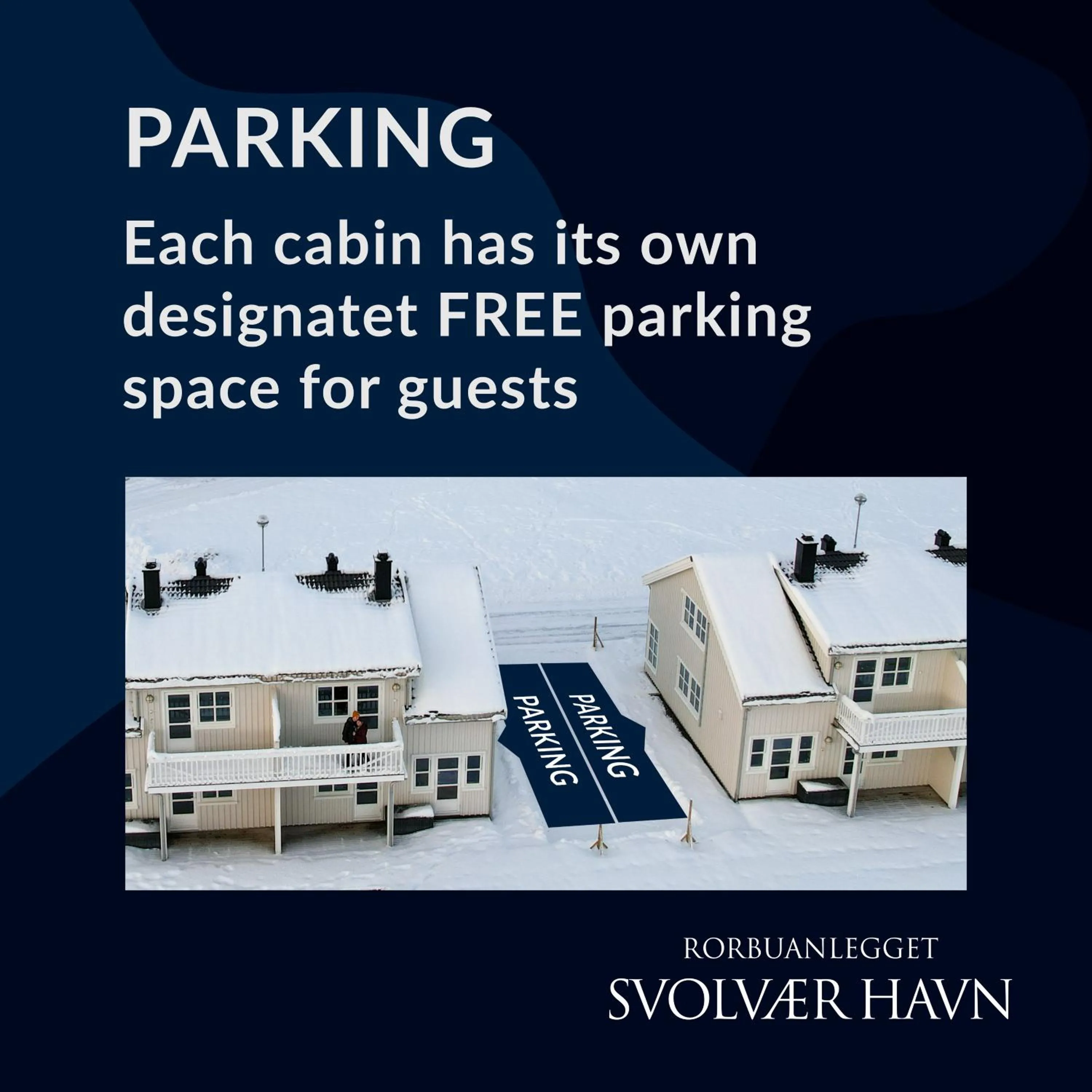 Parking in Rorbuene Svolvær Havn