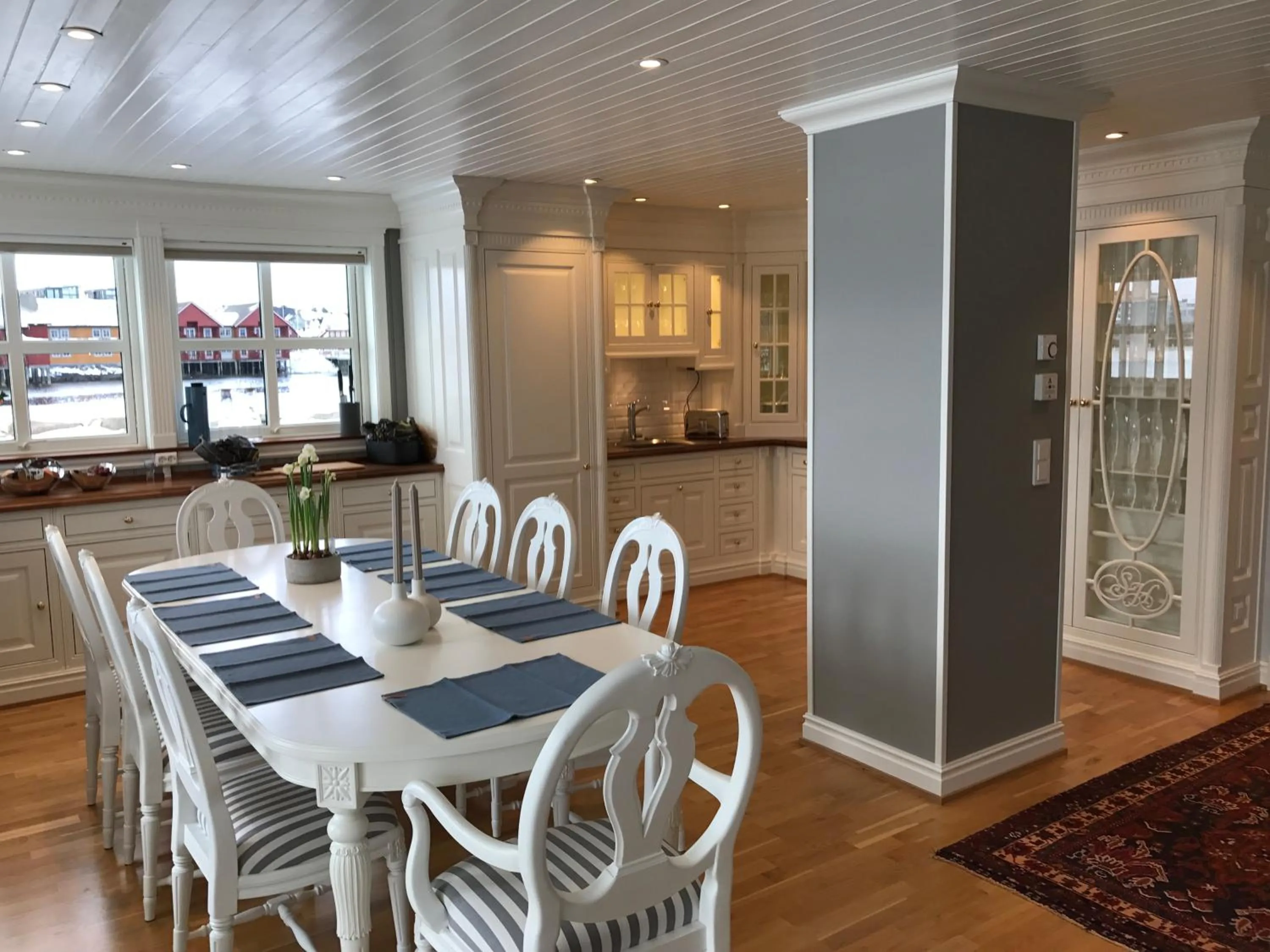 Dining area in Rorbuanlegget Svolv¿Havn