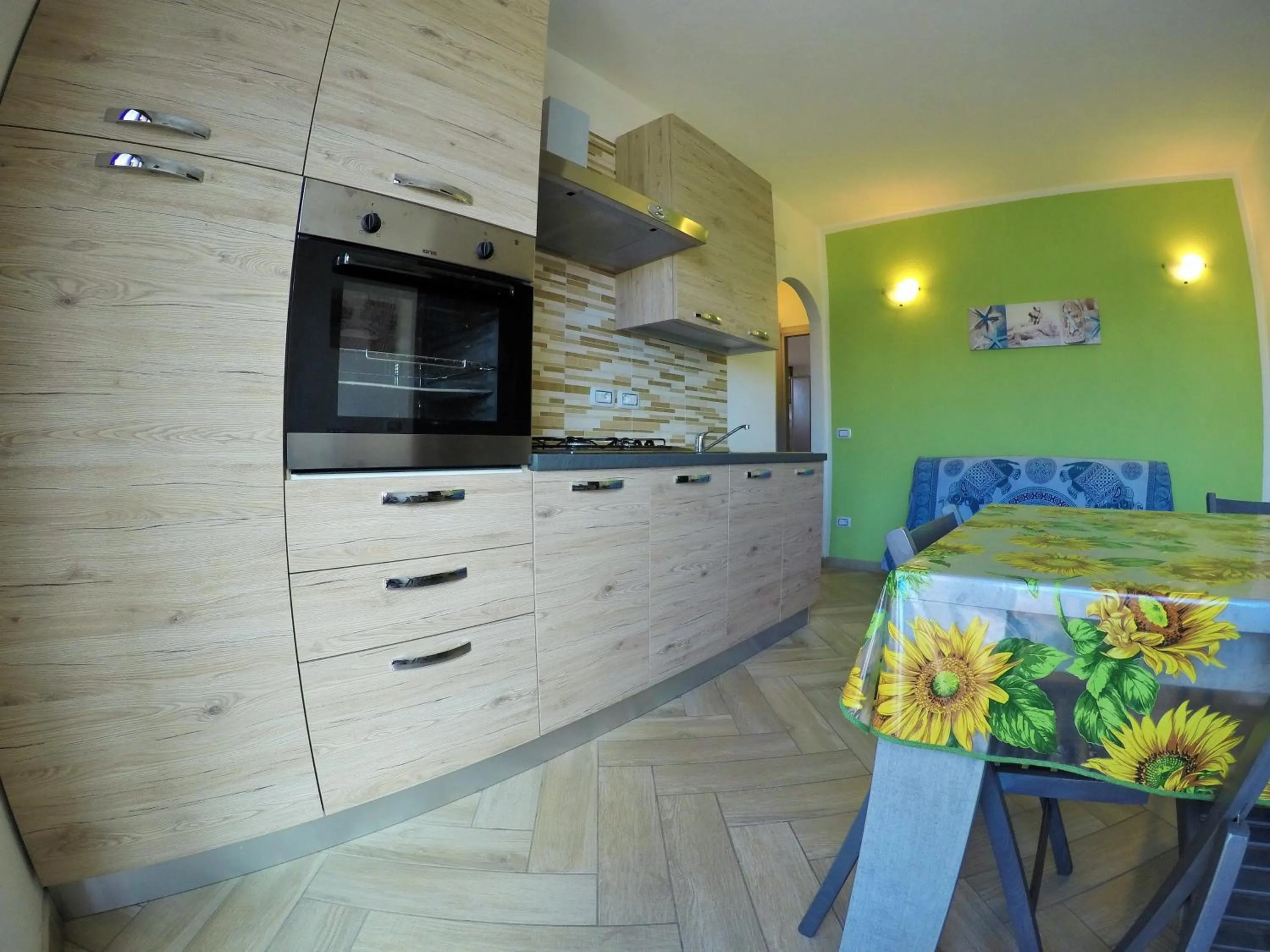 Kitchen or kitchenette in Casa Vacanze residence Cavour