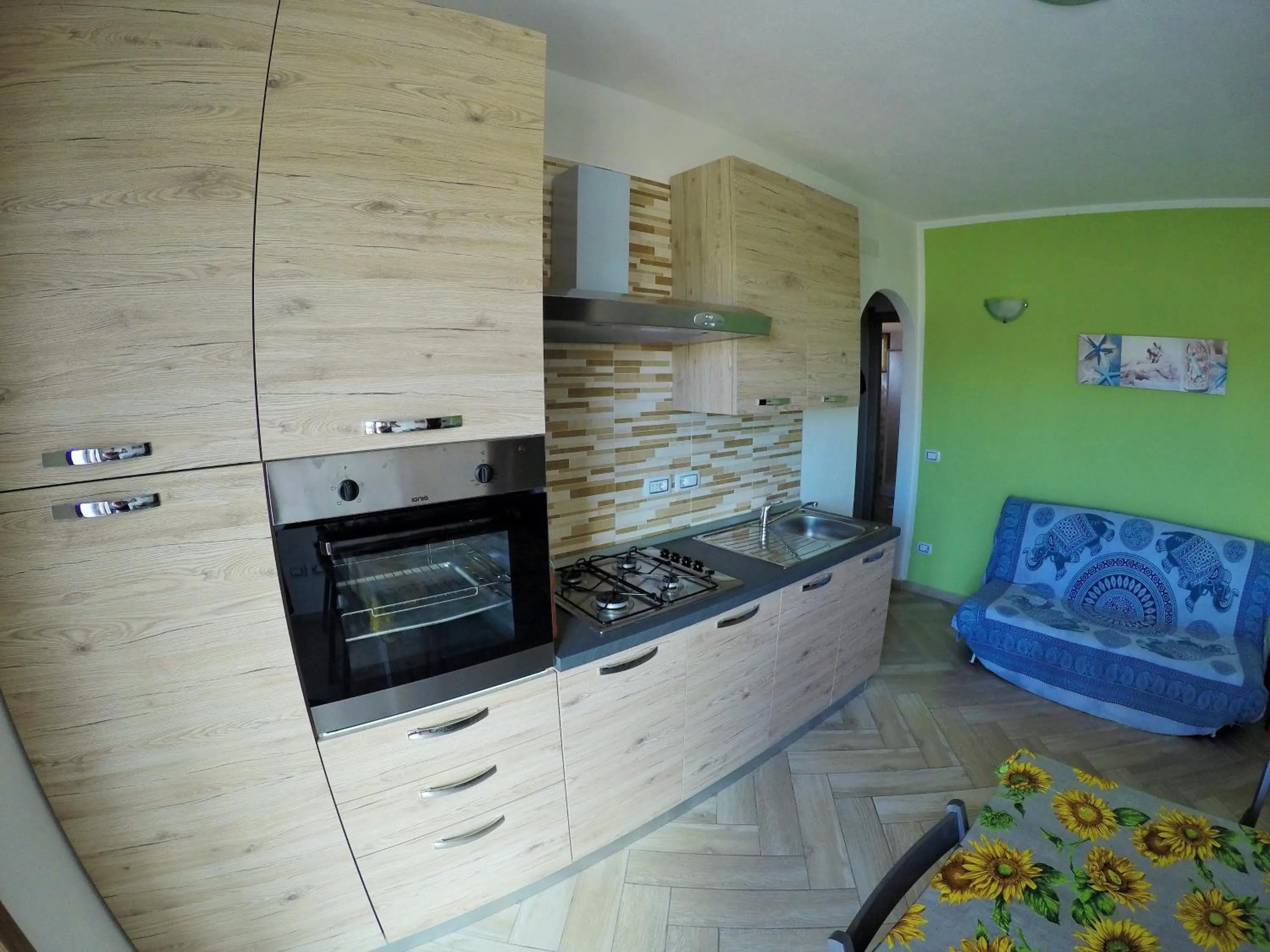 Kitchen or kitchenette in Casa Vacanze residence Cavour