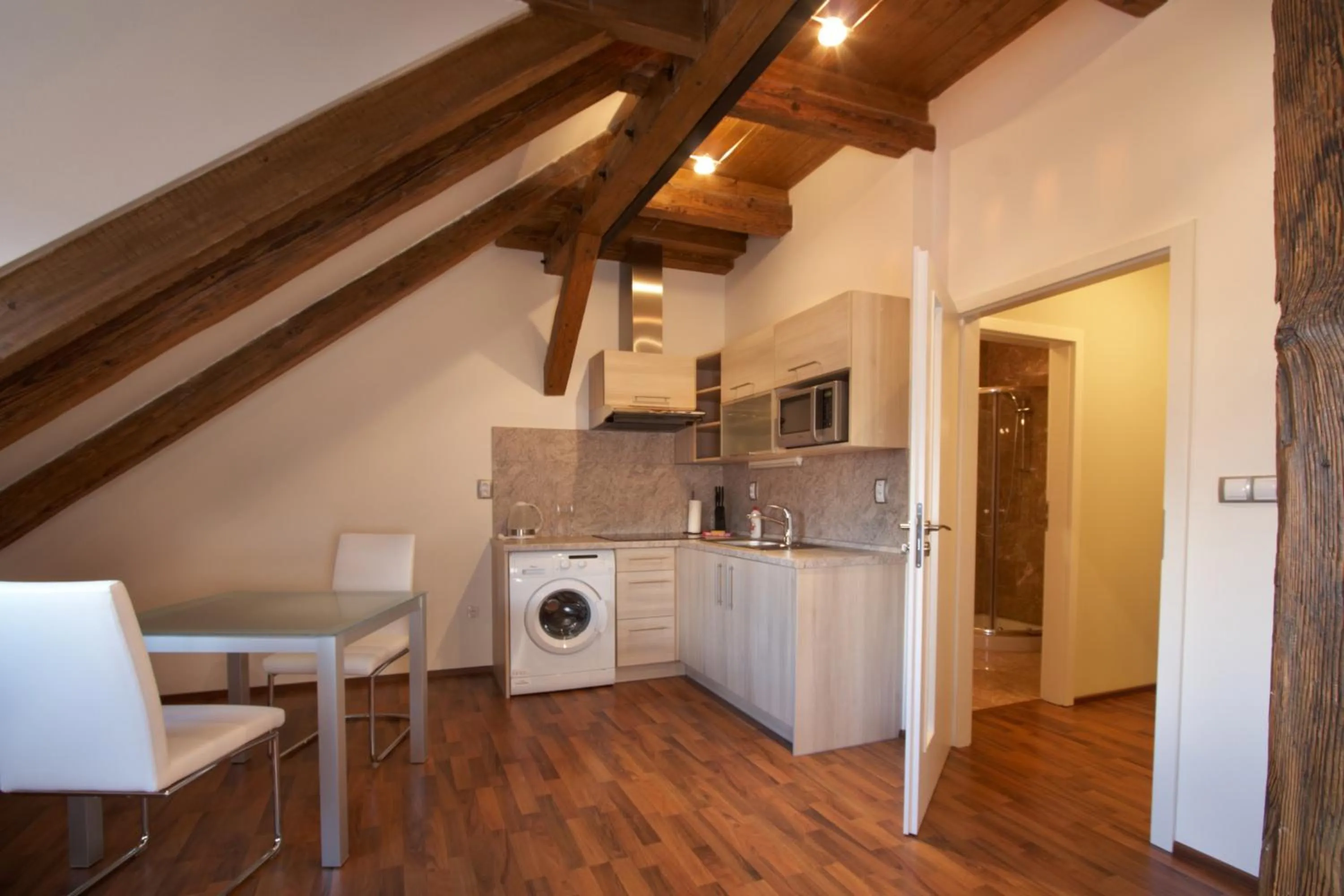 Kitchen or kitchenette in Residence U Černé Věže České Budějovice