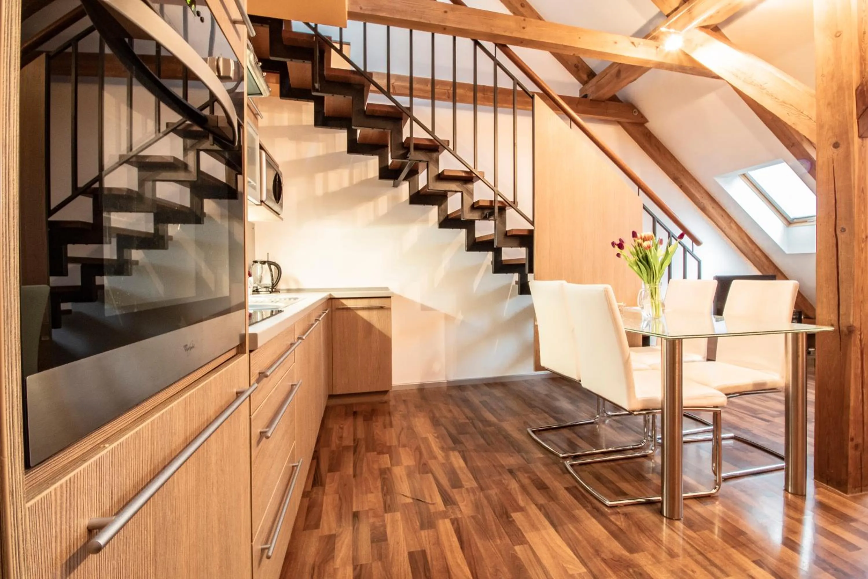 Kitchen or kitchenette in Residence U Černé Věže České Budějovice